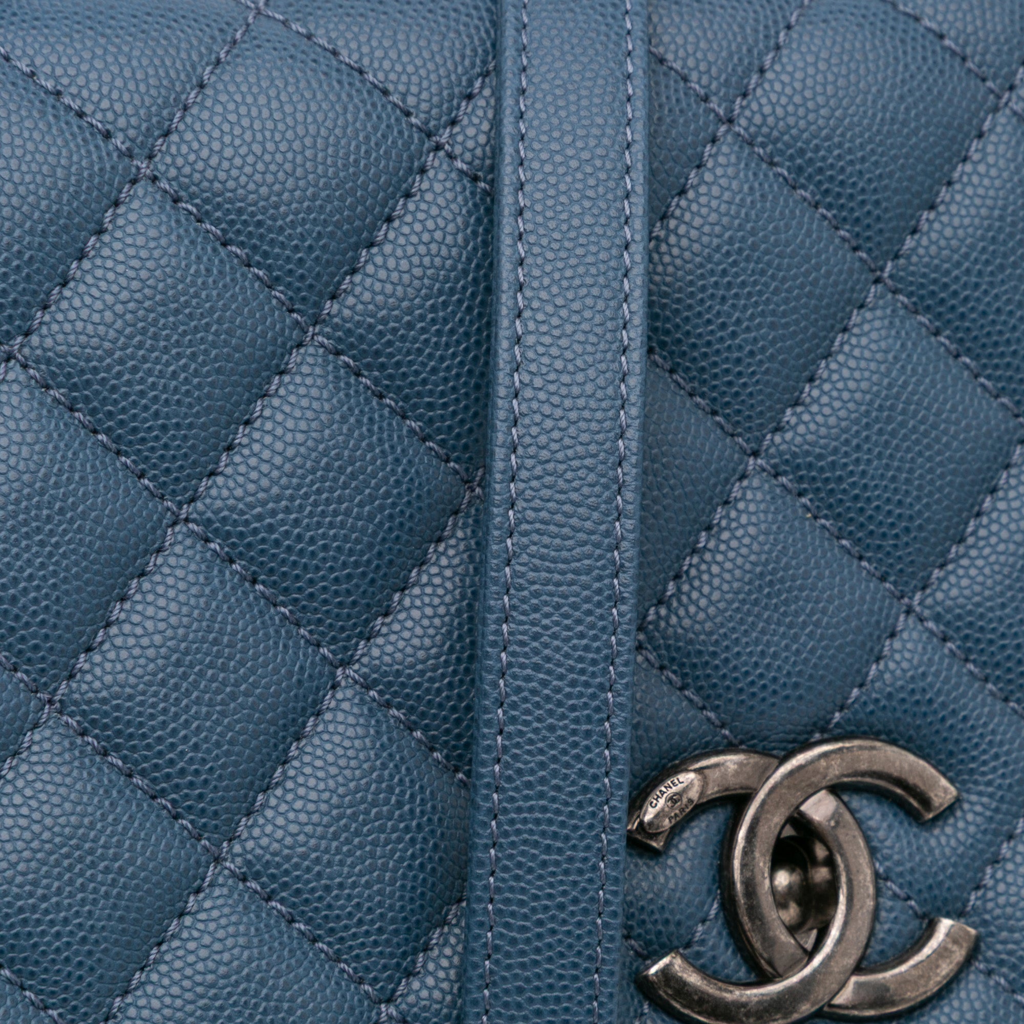 Chanel Large Caviar Coco Top Handle Bag - image 11