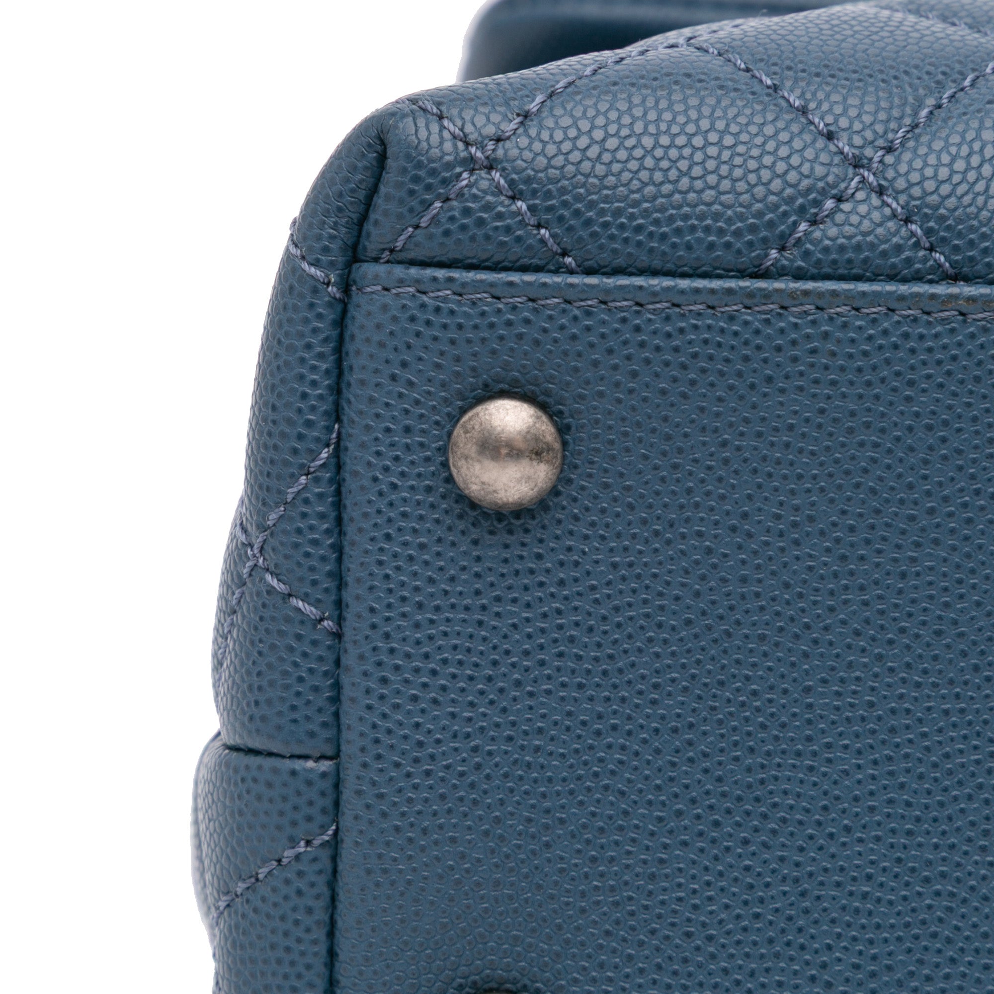 Chanel Large Caviar Coco Top Handle Bag - image 12