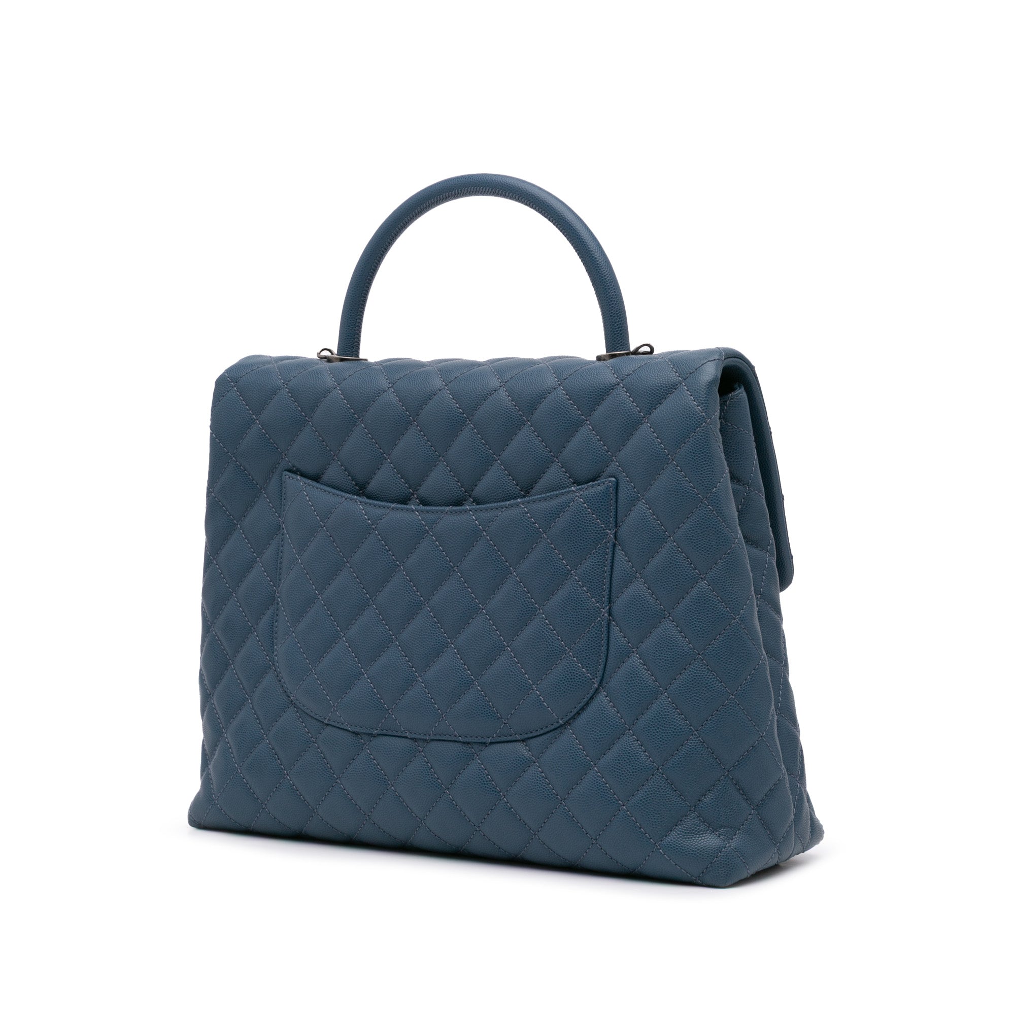 Chanel Large Caviar Coco Top Handle Bag - image 2
