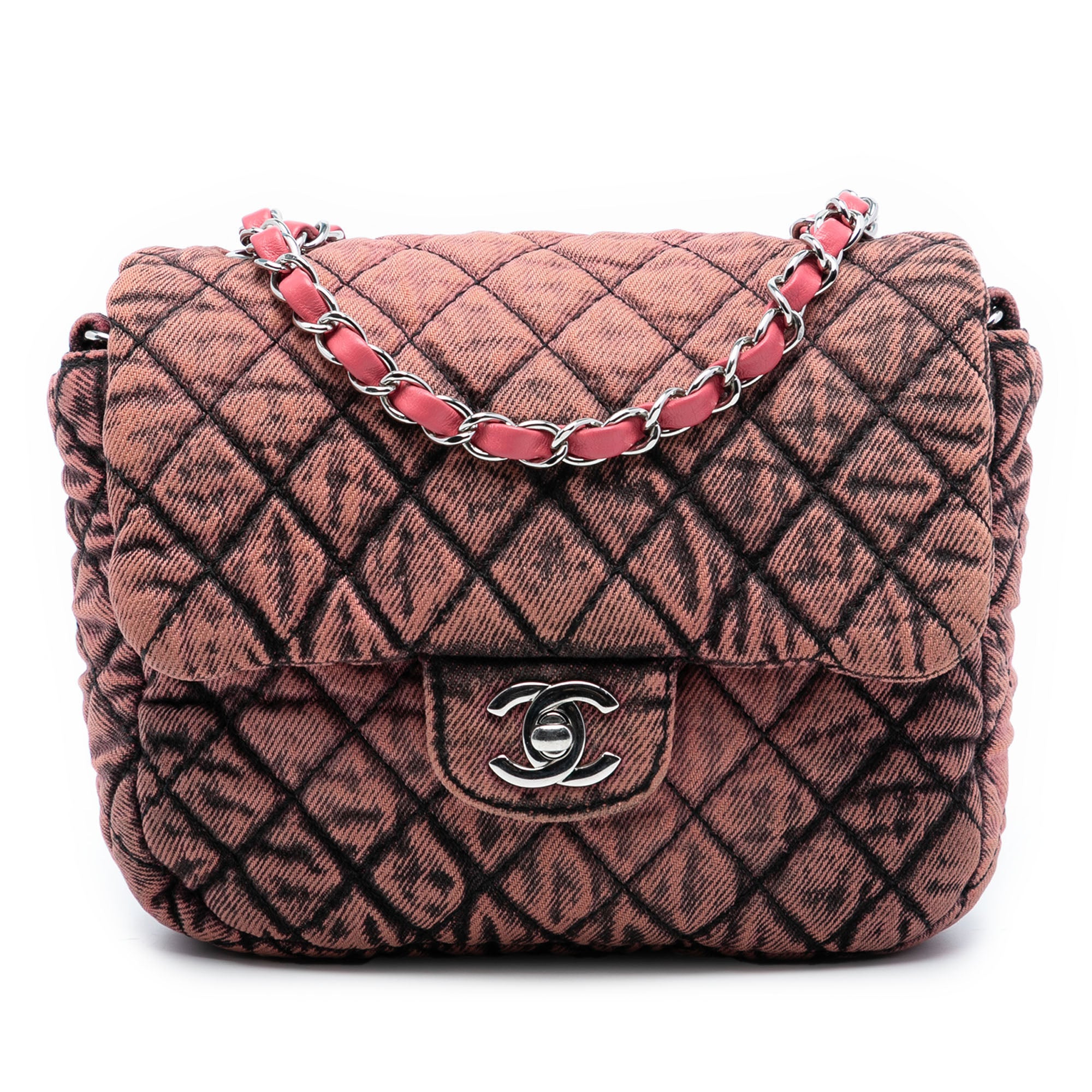 Chanel Small Square CC Quilted Denimpression Single Flap - image 1