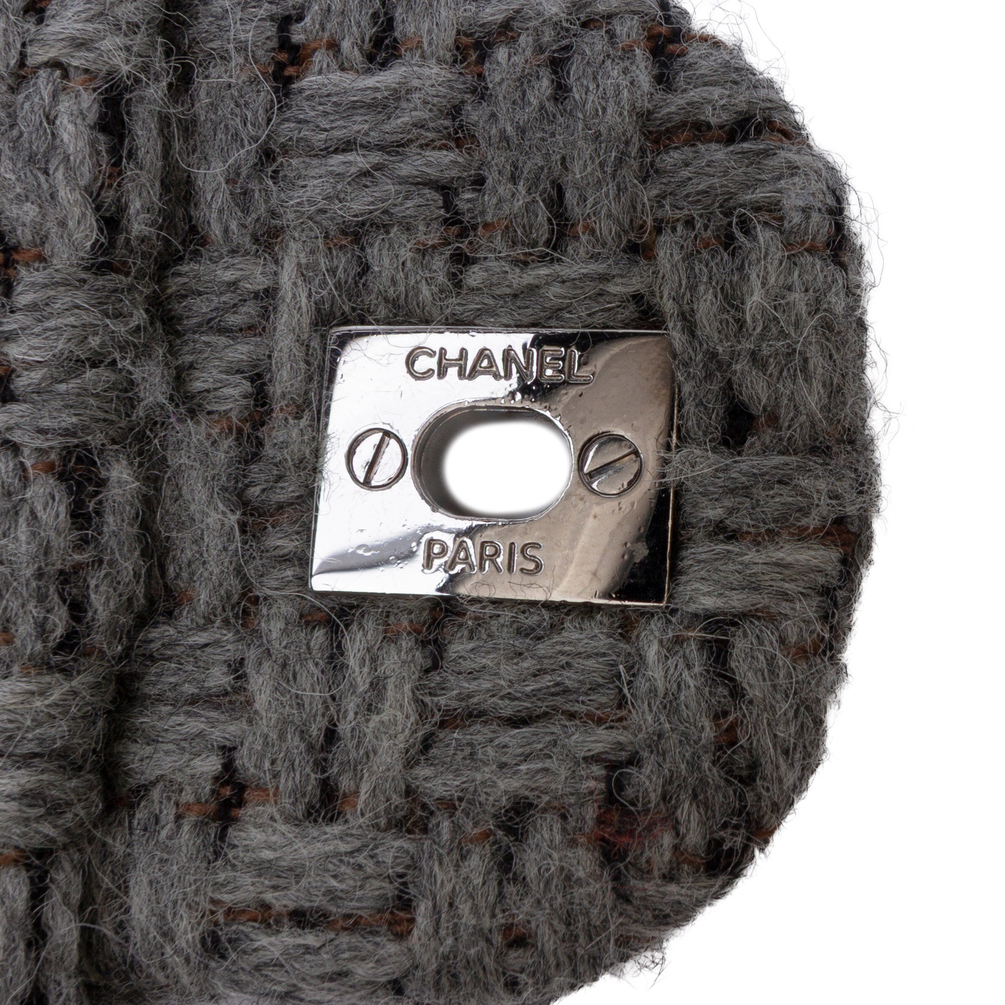 Chanel Quilted Wool and Calfskin Single Flap - image 5