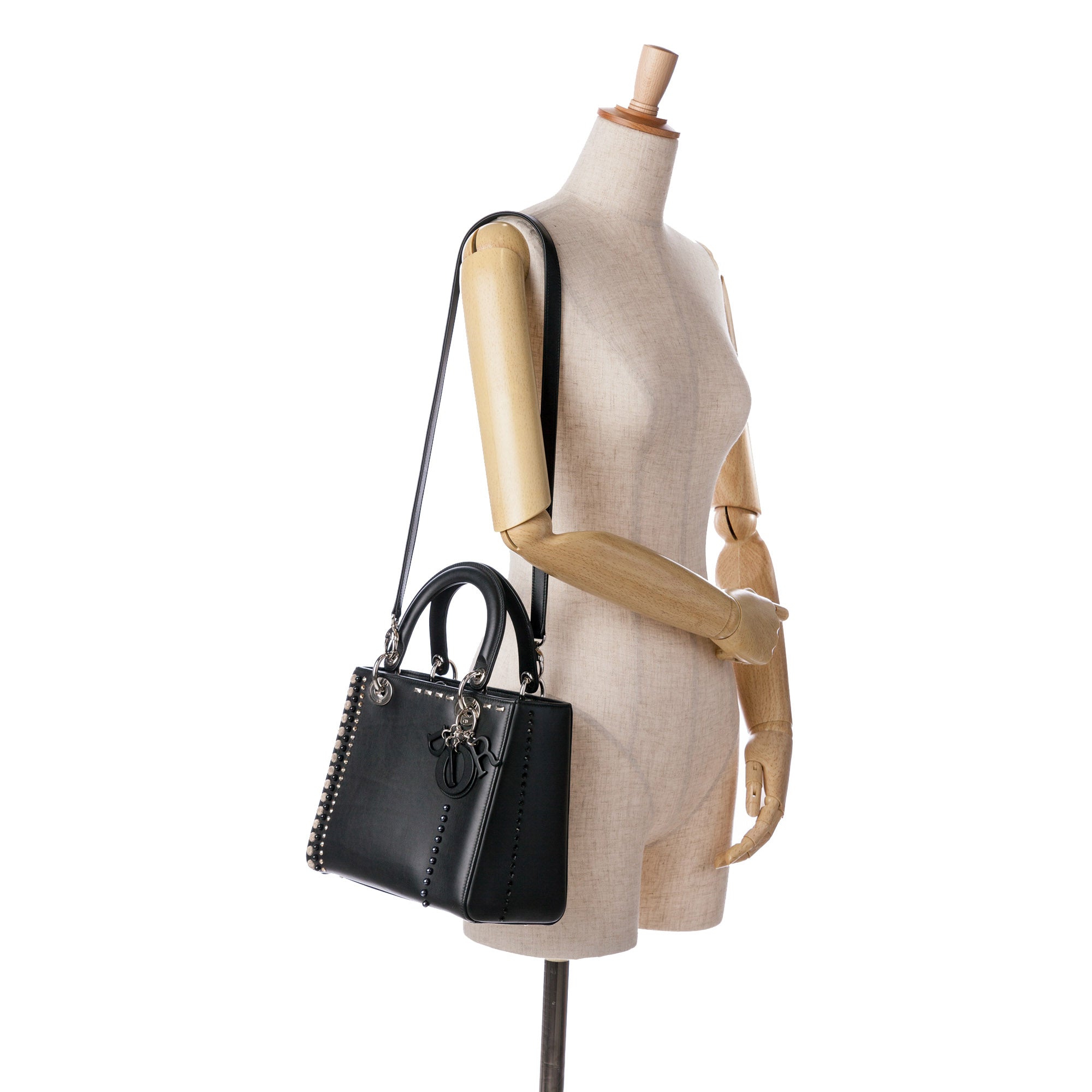 Dior Medium Studded Calfskin Lady Dior - image 8