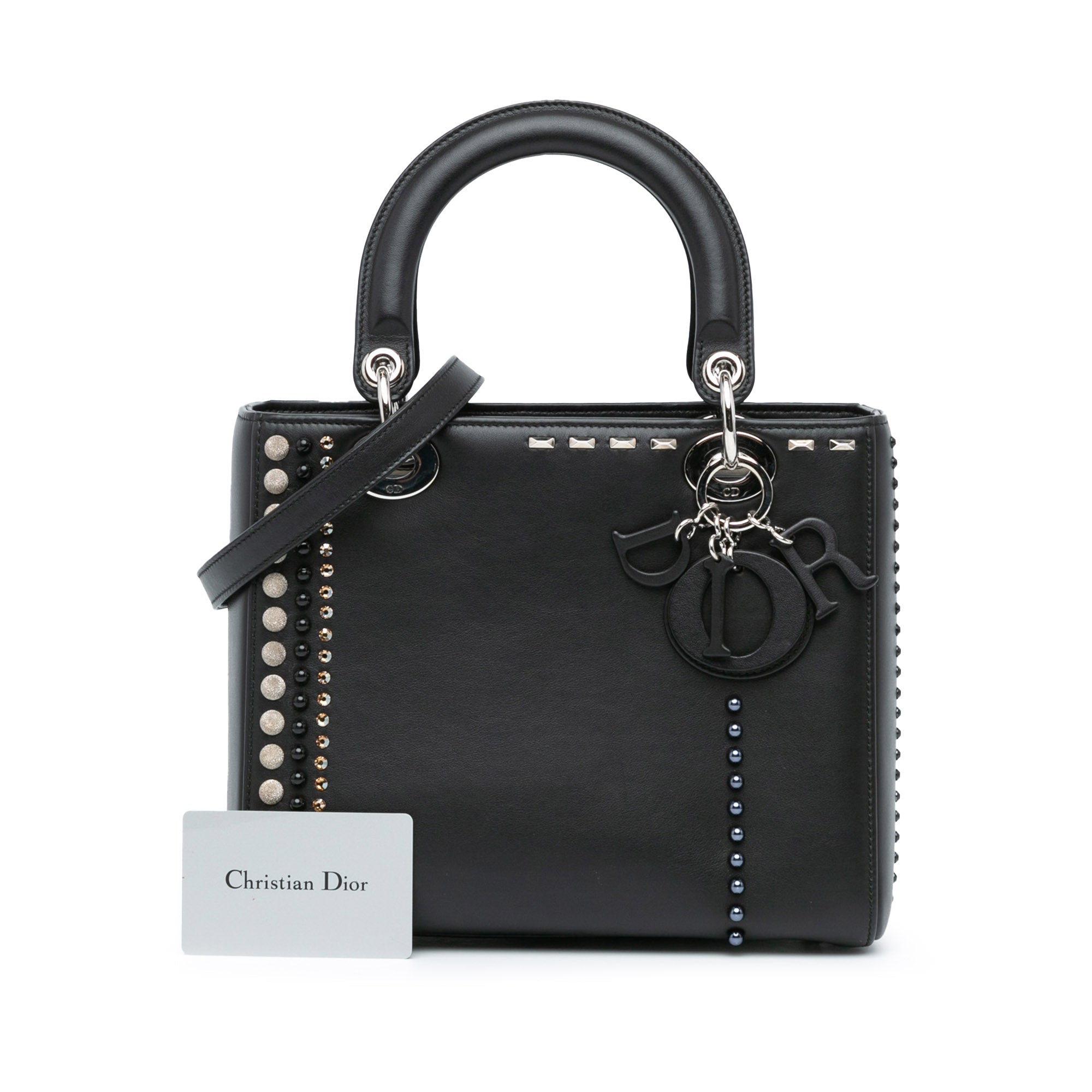 Dior Medium Studded Calfskin Lady Dior - image 9