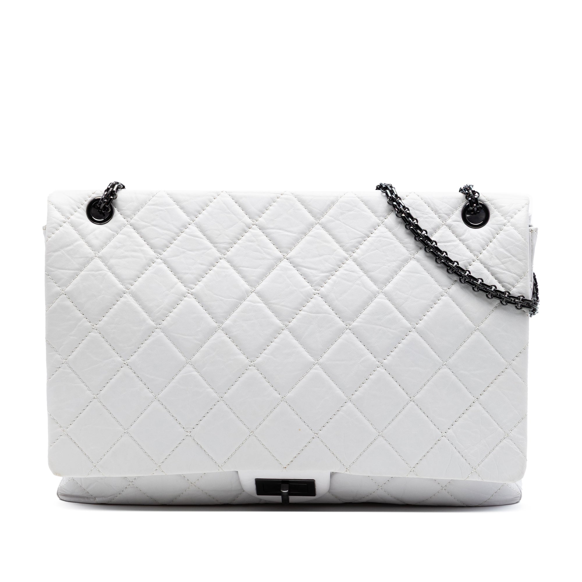Chanel Maxi Quilted Aged Calfskin Reissue 2.55 Single Flap - image 1