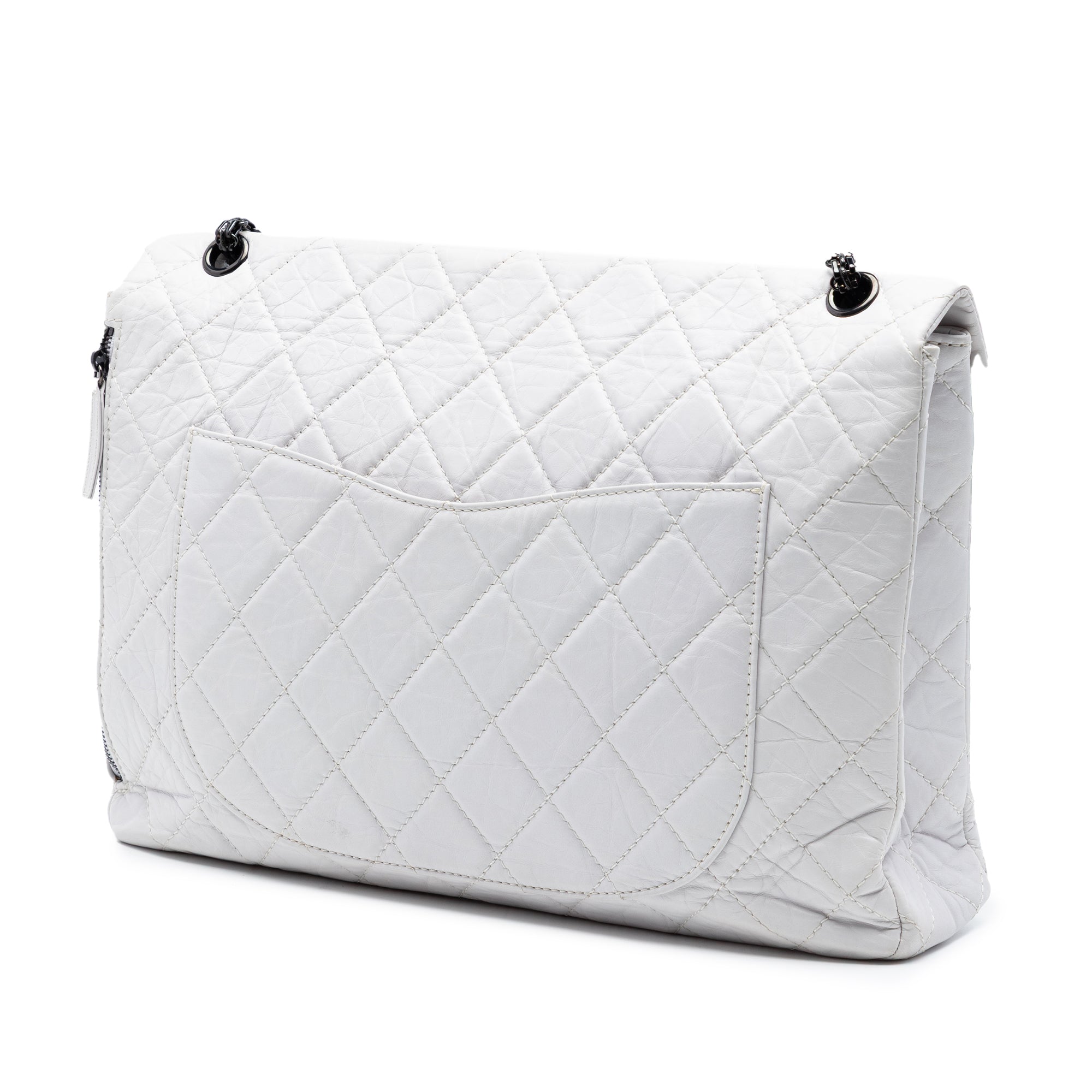 Chanel Maxi Quilted Aged Calfskin Reissue 2.55 Single Flap - image 2