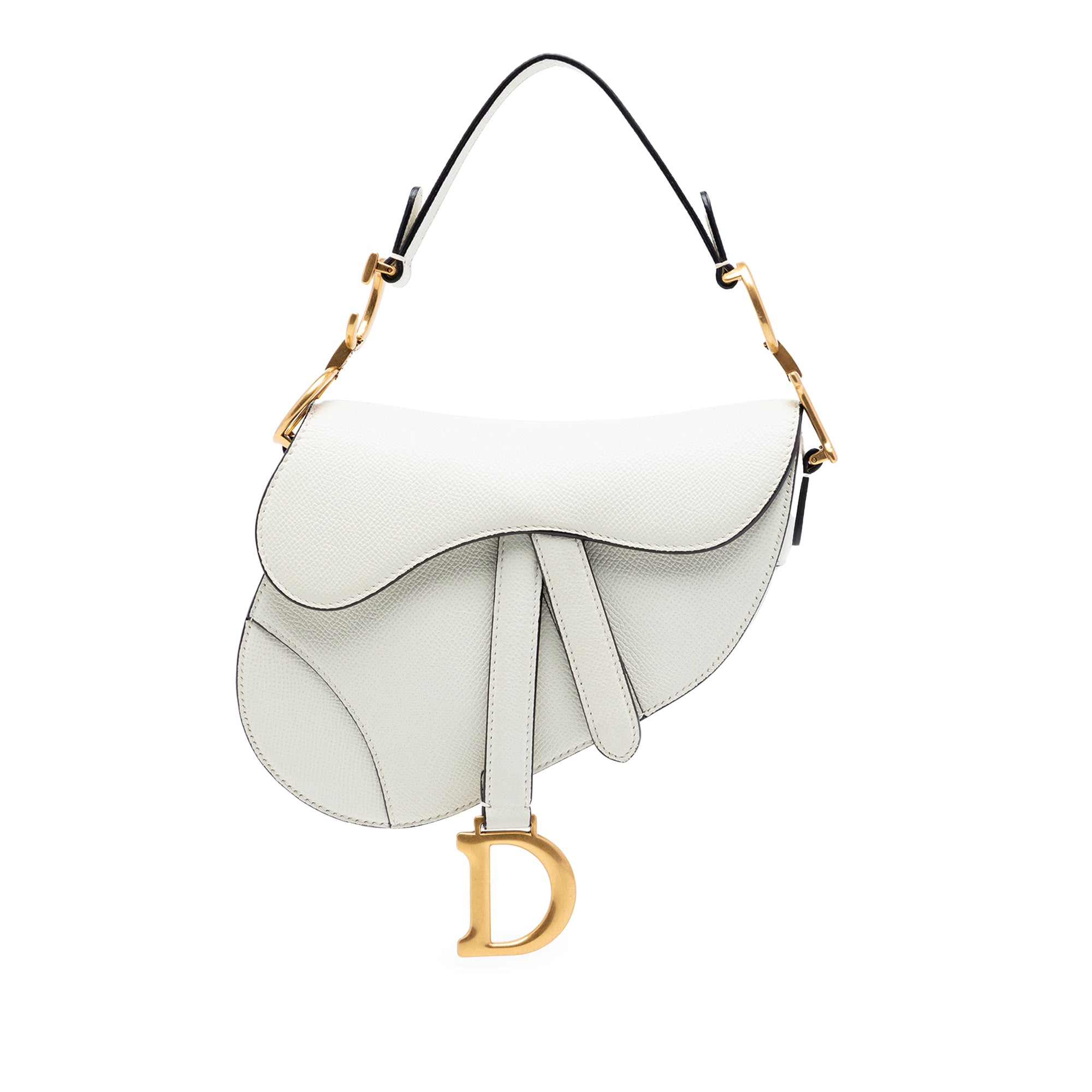 Dior Mini Grained Calfskin Saddle Bag - image 1
