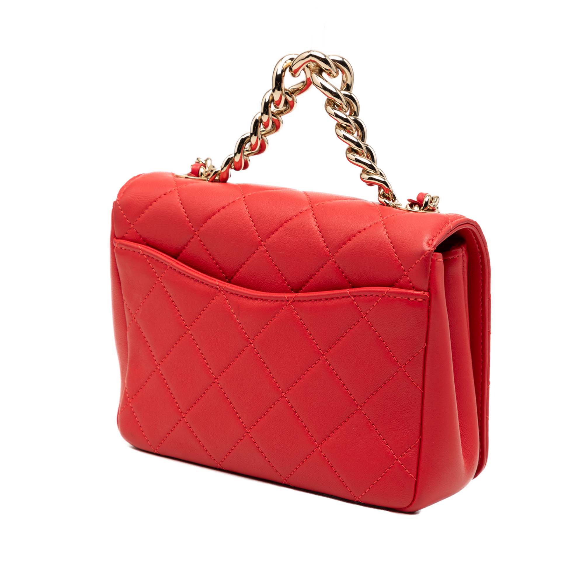 Chanel Quilted Lambskin Studded Beauty Begins Flap - image 2