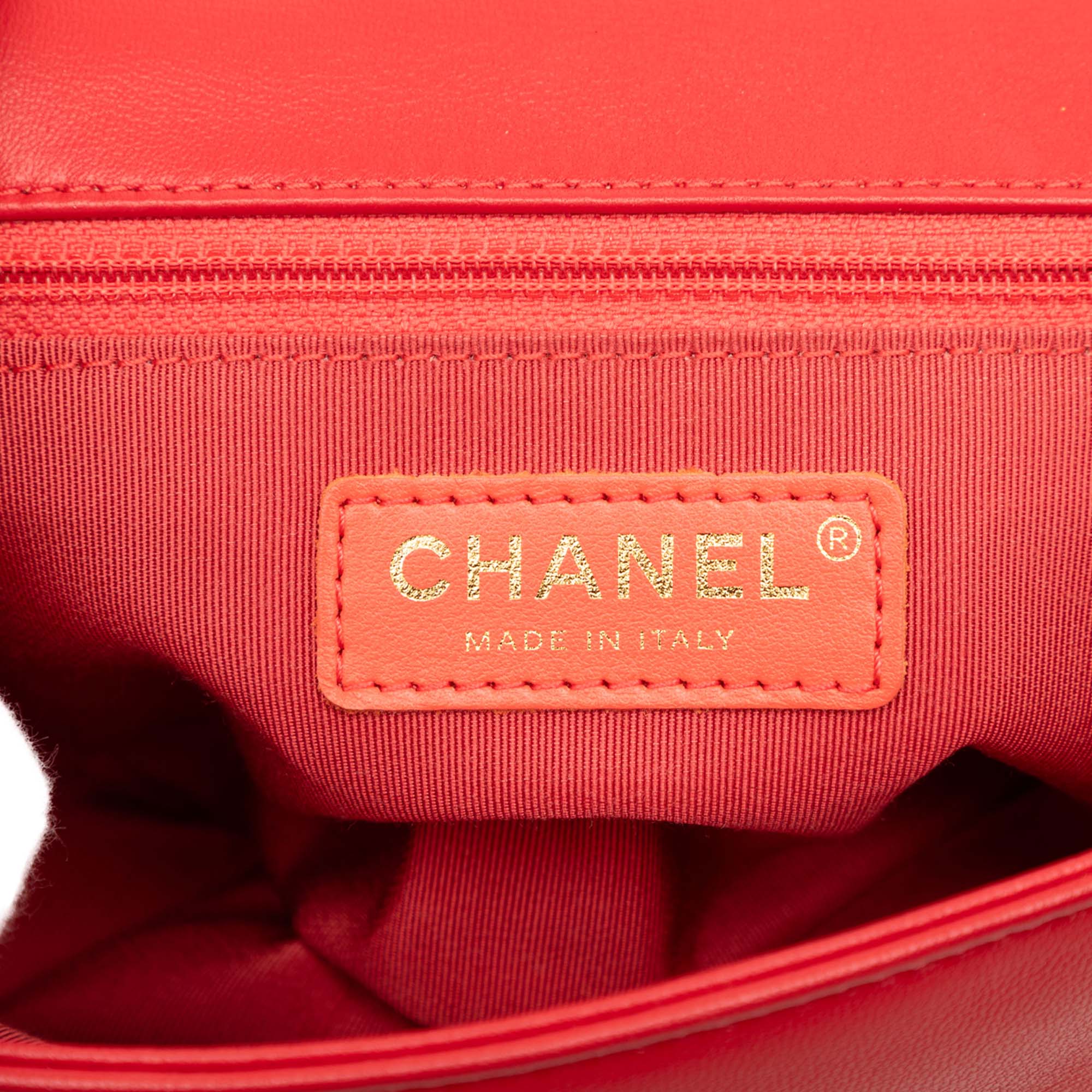 Chanel Quilted Lambskin Studded Beauty Begins Flap - image 5