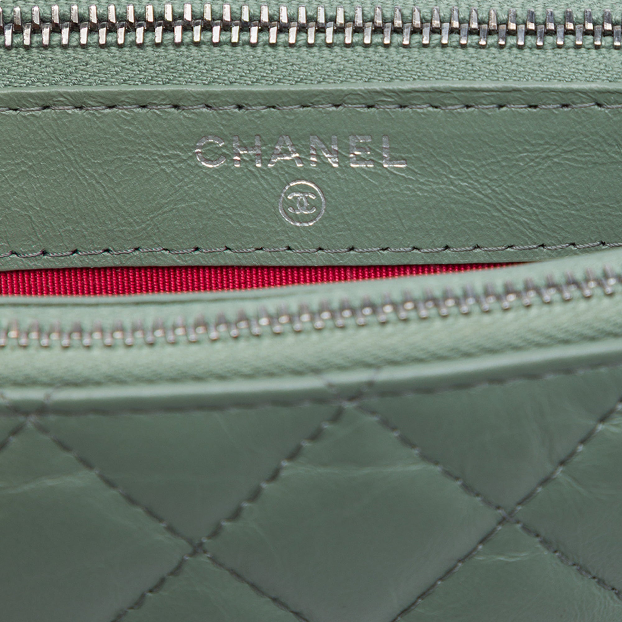 Chanel Aged Calfskin Gabrielle Double Zip Clutch with Chain - image 4