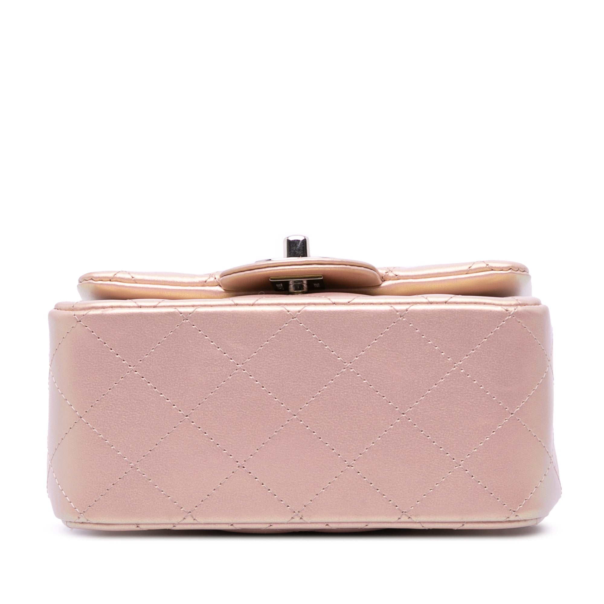 Chanel Mini Square Classic Iridescent Calfskin Single Flap - image 3