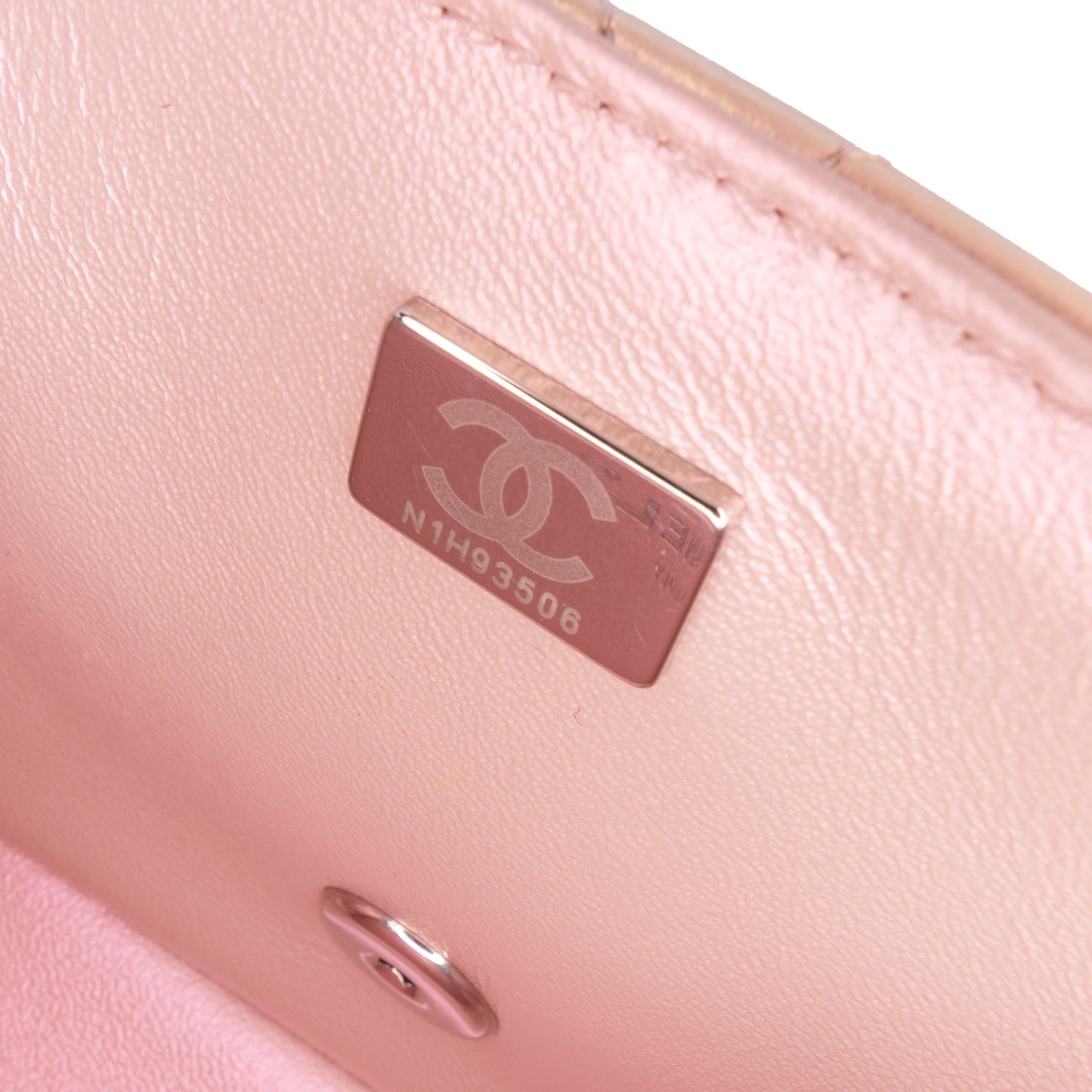 Chanel Mini Square Classic Iridescent Calfskin Single Flap - image 5