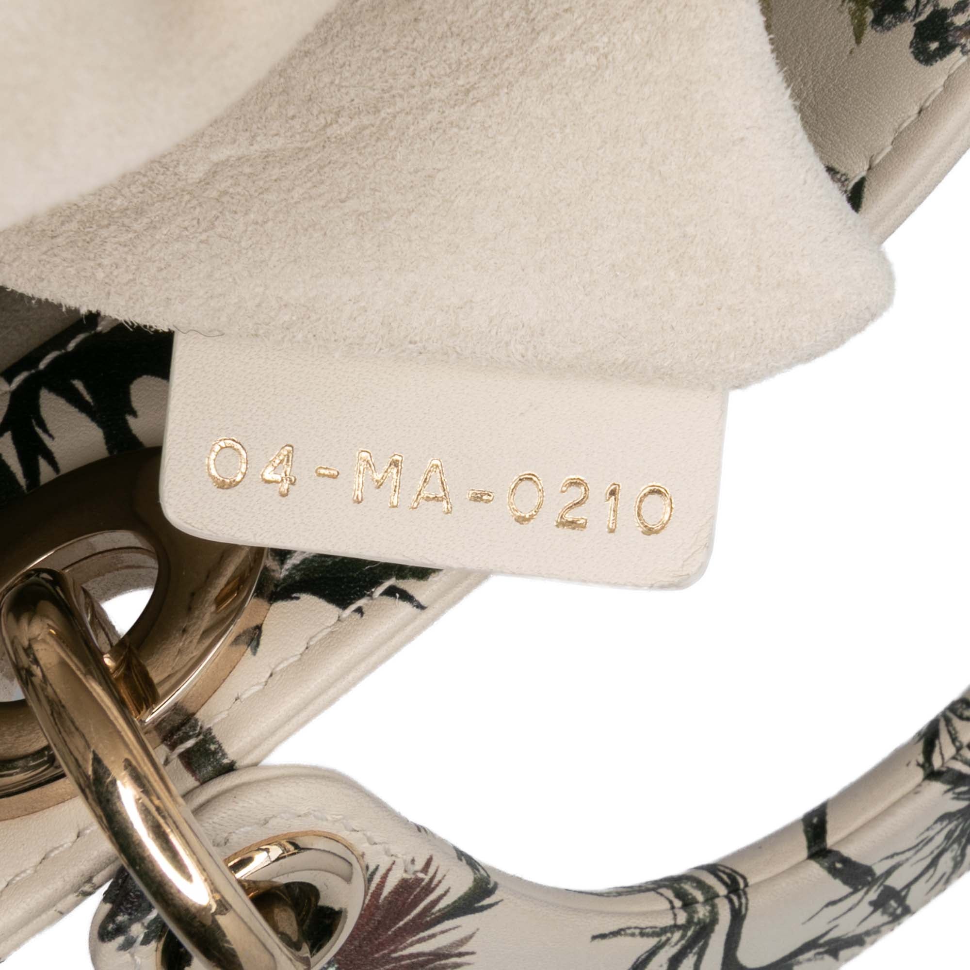 Dior Mini Calfskin Beaded Embroidered Jardin Naturel Lady Dior - image 6