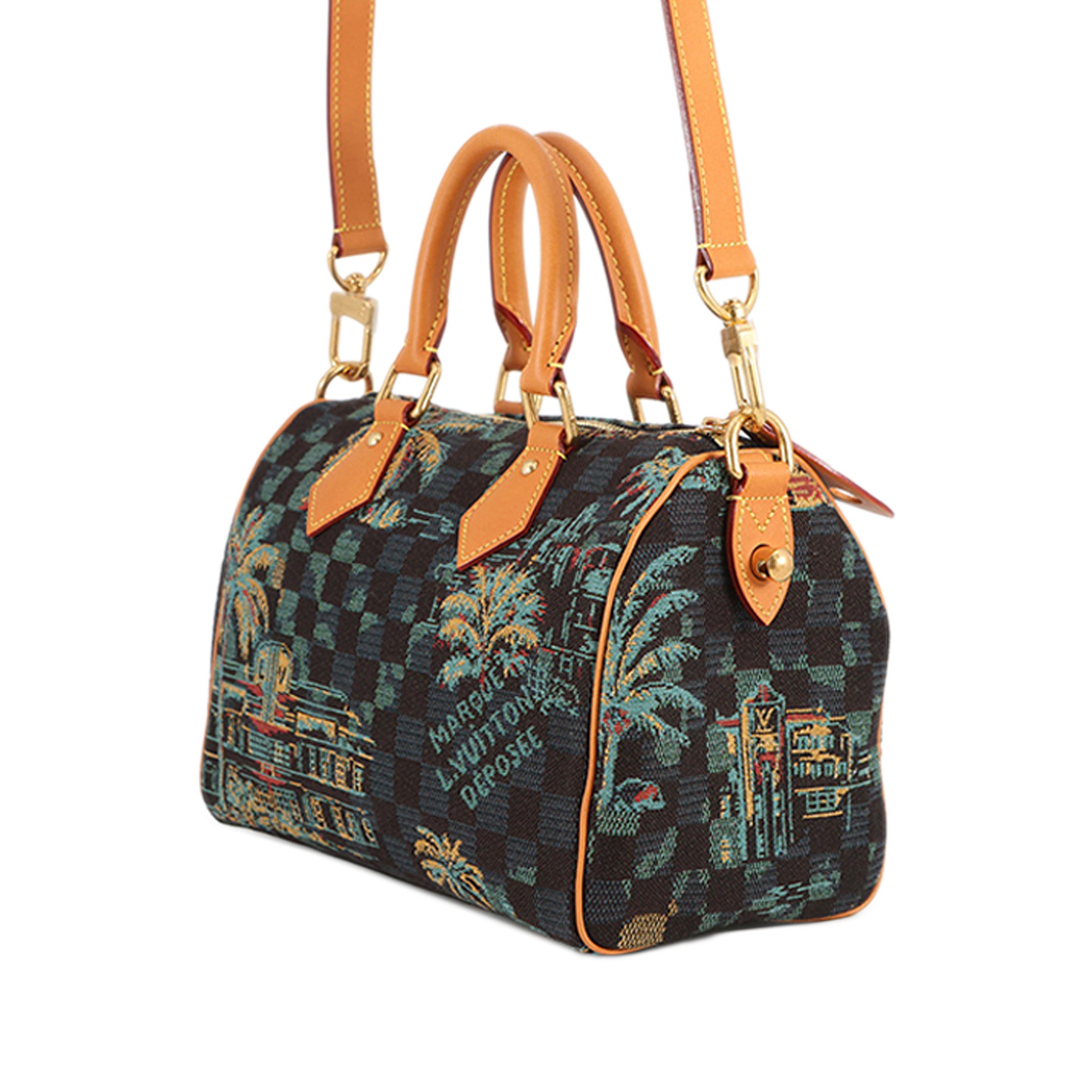 Louis Vuitton Damier Checkerboard Palm Trees Speedy Bandouliere 25 - image 2