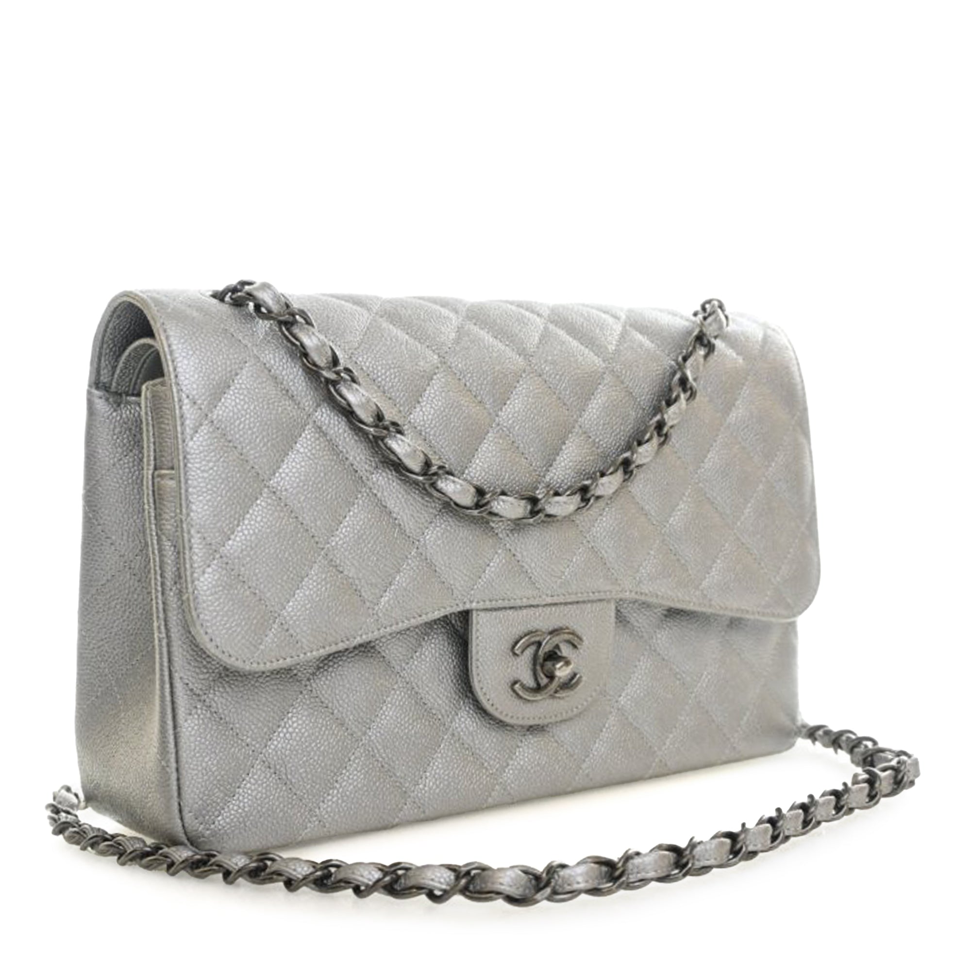 Chanel Jumbo Classic Caviar Double Flap - image 7
