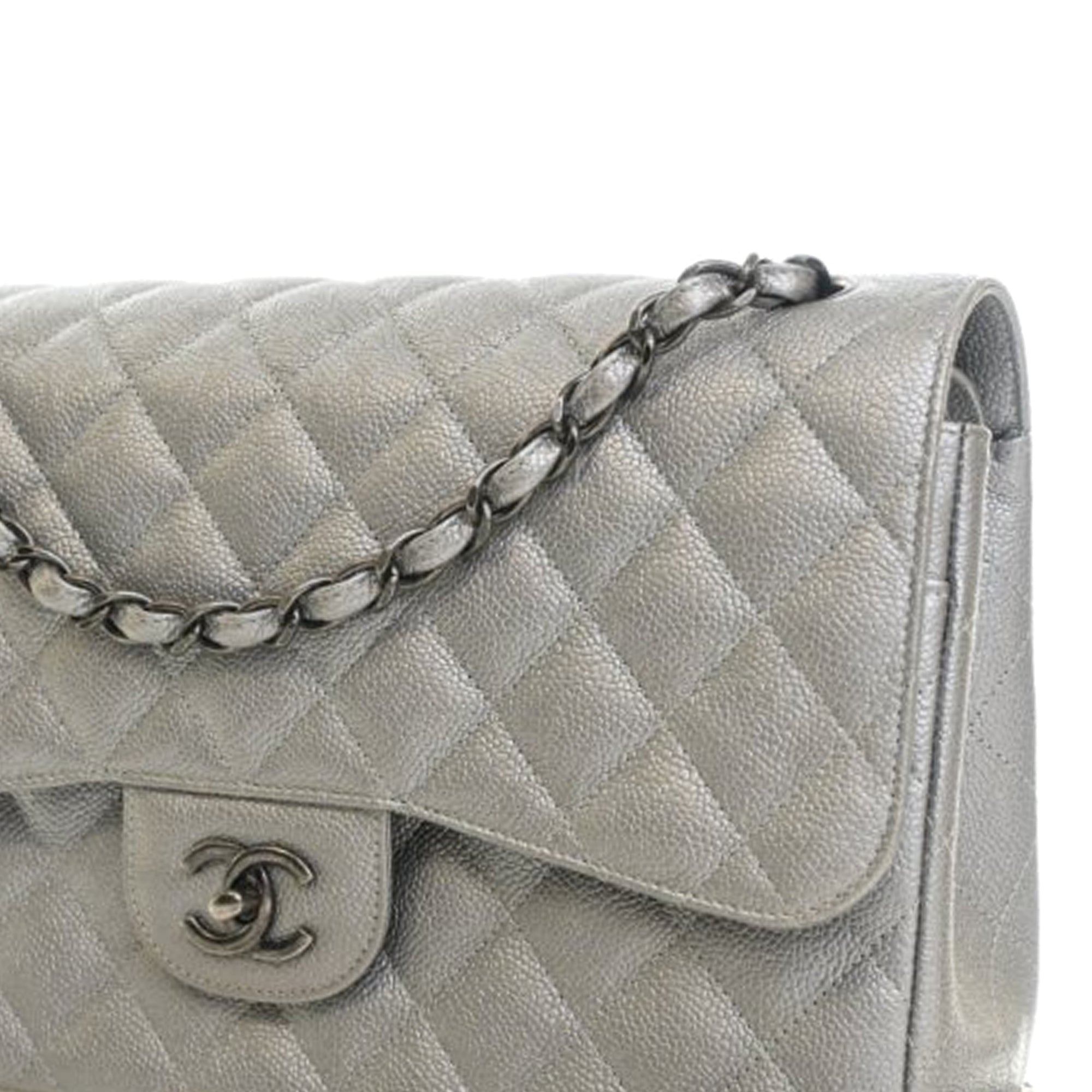 Chanel Jumbo Classic Caviar Double Flap - image 8