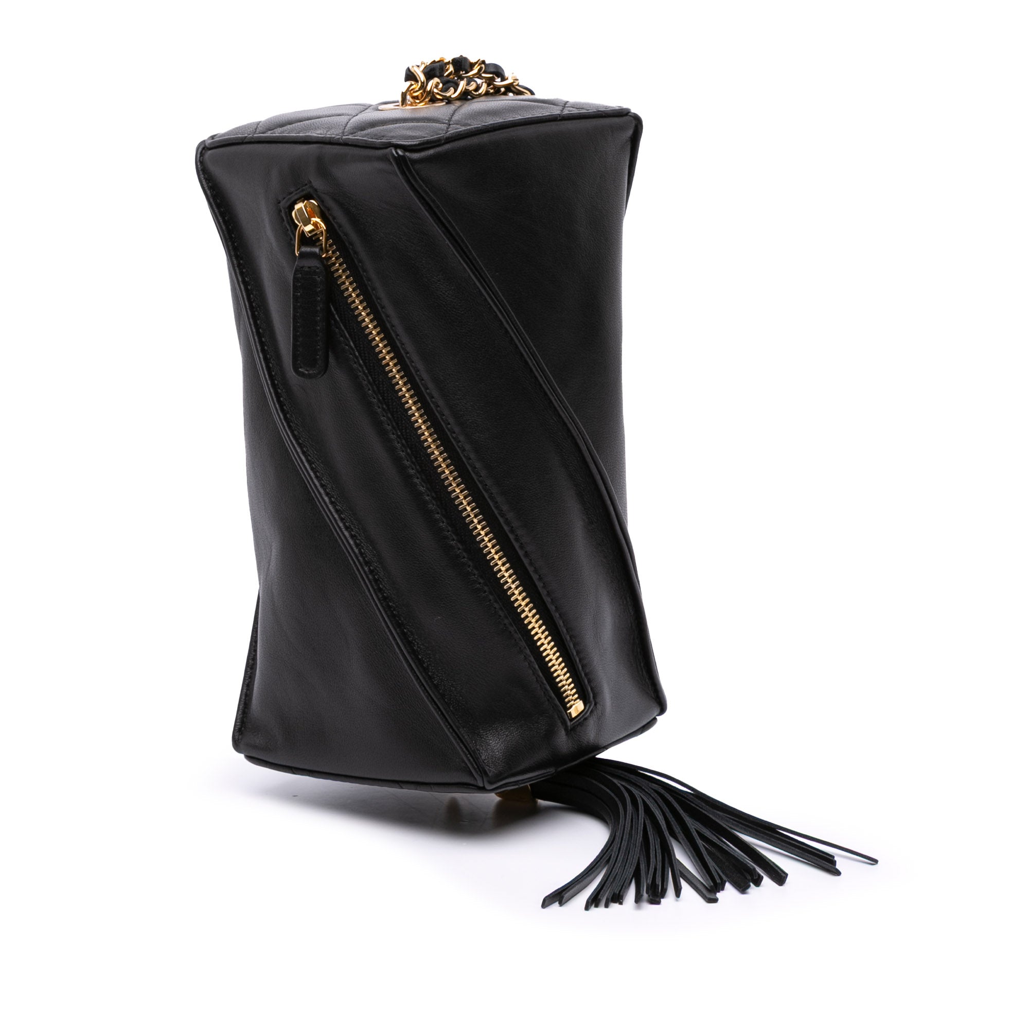 Chanel Metiers d'Art CC Lambskin Tassel Rectangle Clutch with Chain - image 2