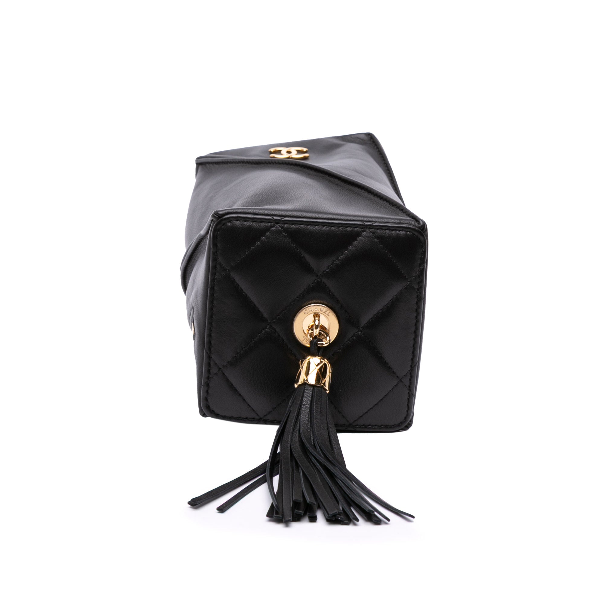 Chanel Metiers d'Art CC Lambskin Tassel Rectangle Clutch with Chain - image 3
