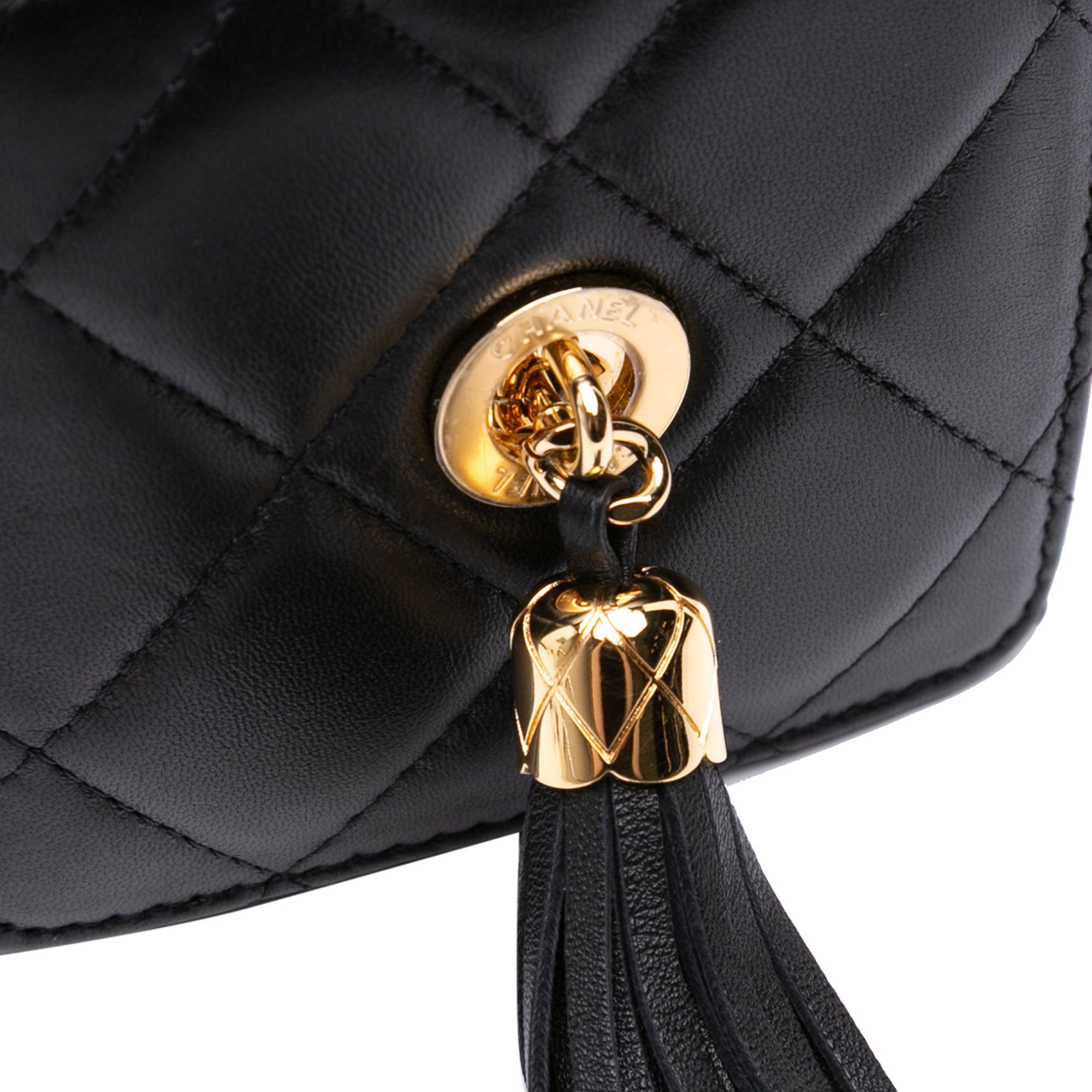 Chanel Metiers d'Art CC Lambskin Tassel Rectangle Clutch with Chain - image 8