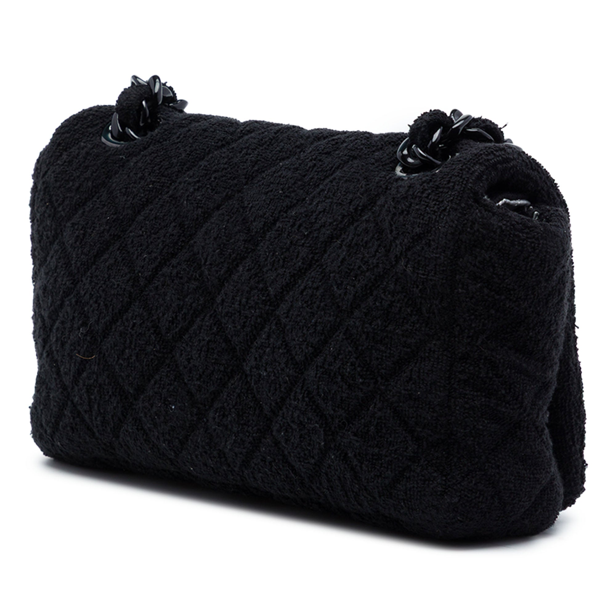 Chanel CC Quilted Terry Cloth Flap - image 2
