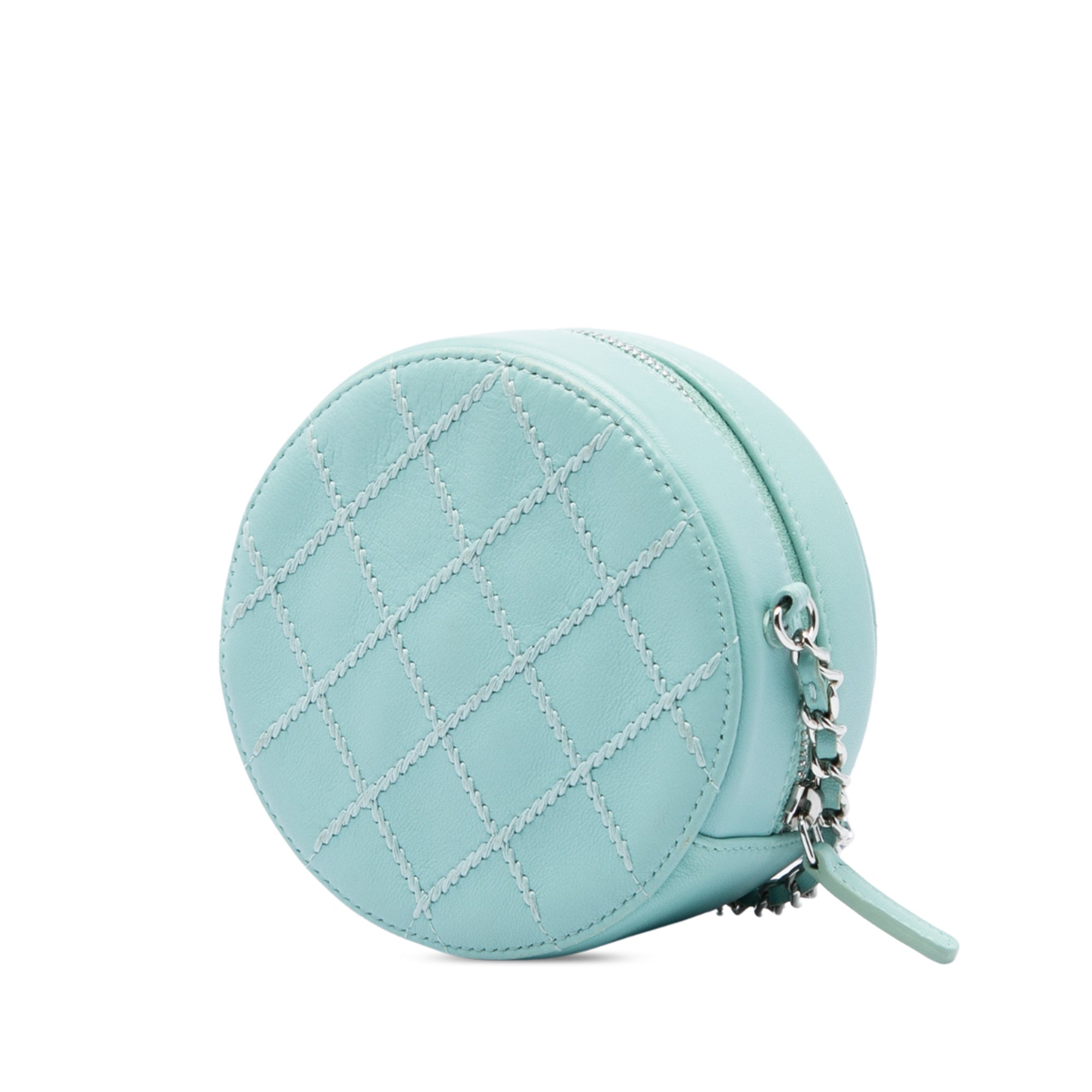 Chanel Quilted Lambskin Ultimate Stitch Round Clutch With Chain - image 2