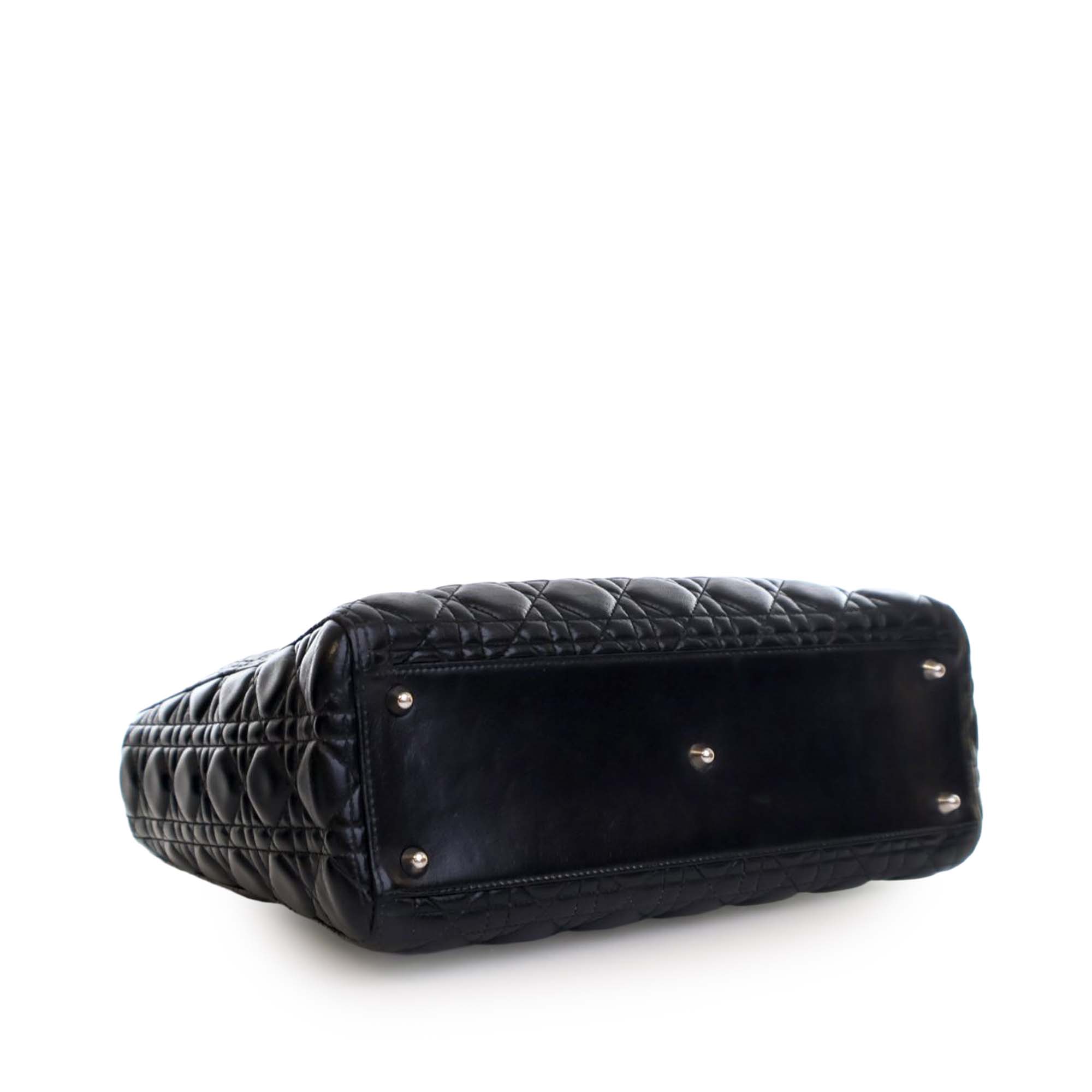 Dior Large Lambskin Cannage Lady Dior - image 5