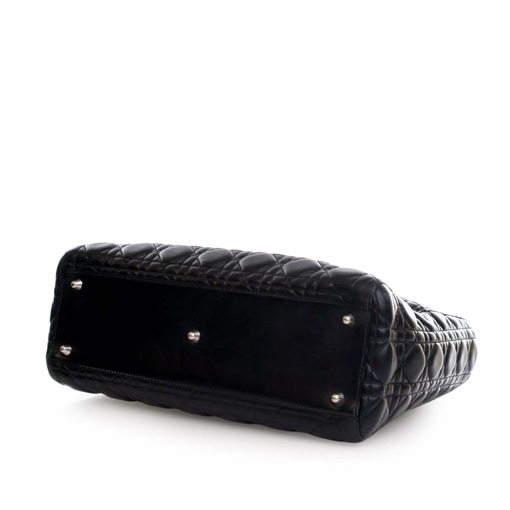 Dior Large Lambskin Cannage Lady Dior - image 6