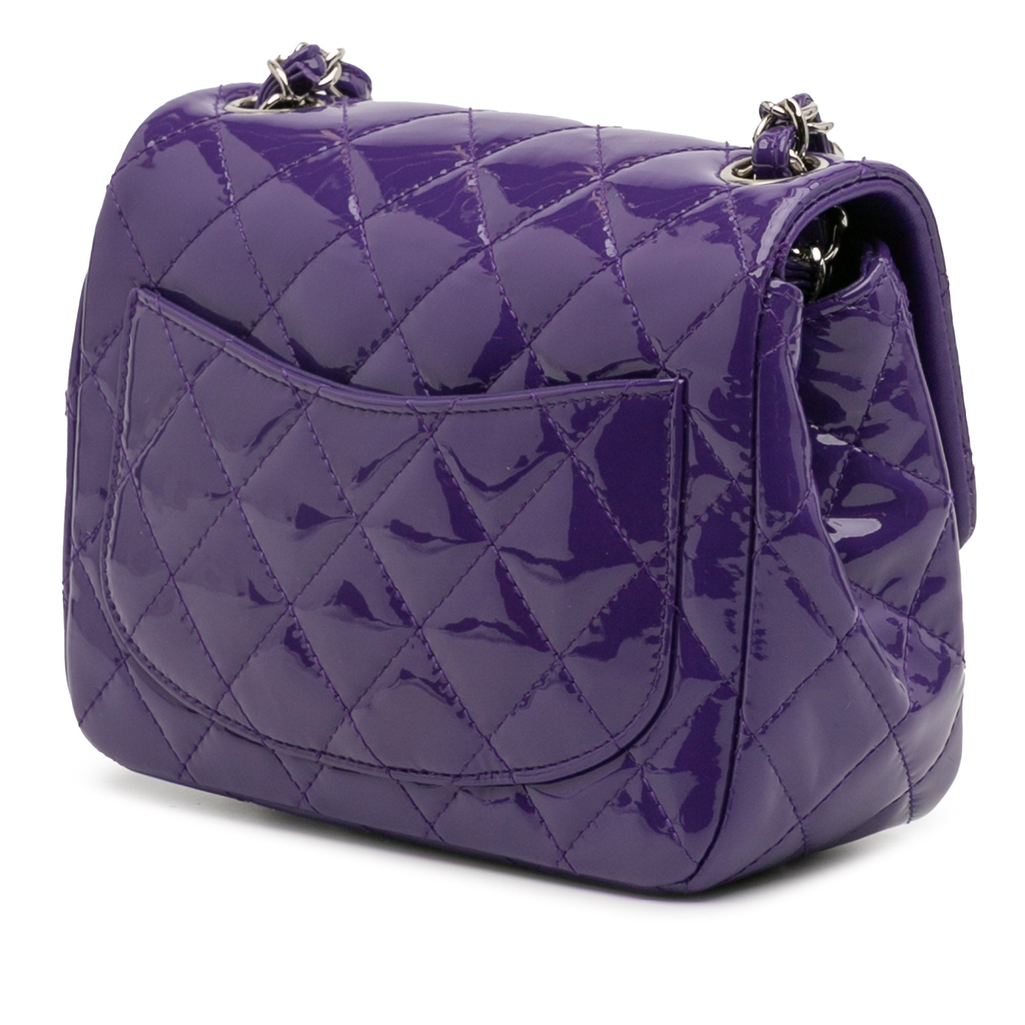Chanel Mini Square Classic Patent Single Flap - image 2