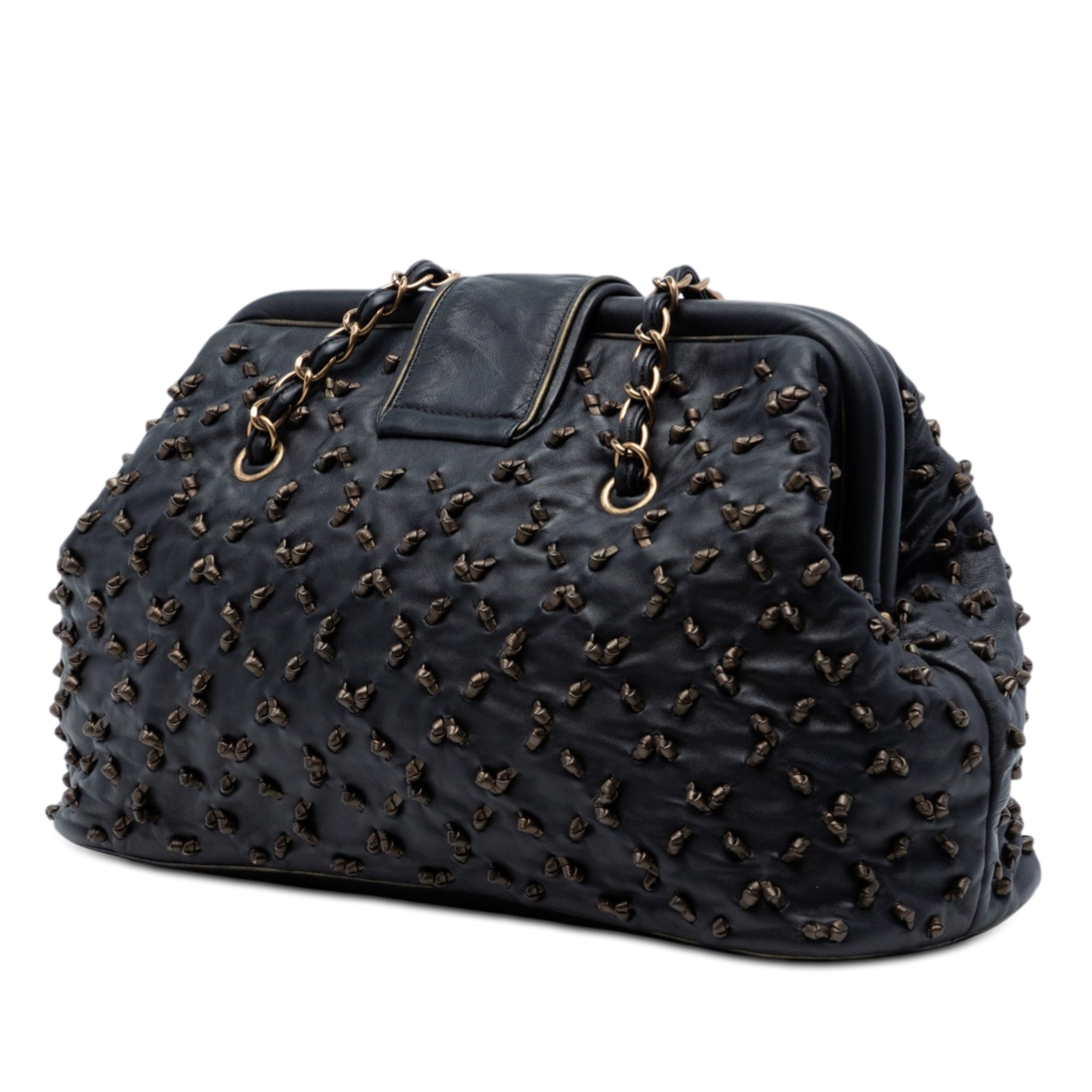 Chanel CC Lambskin Chic Knot Chain Shoulder Bag - image 2