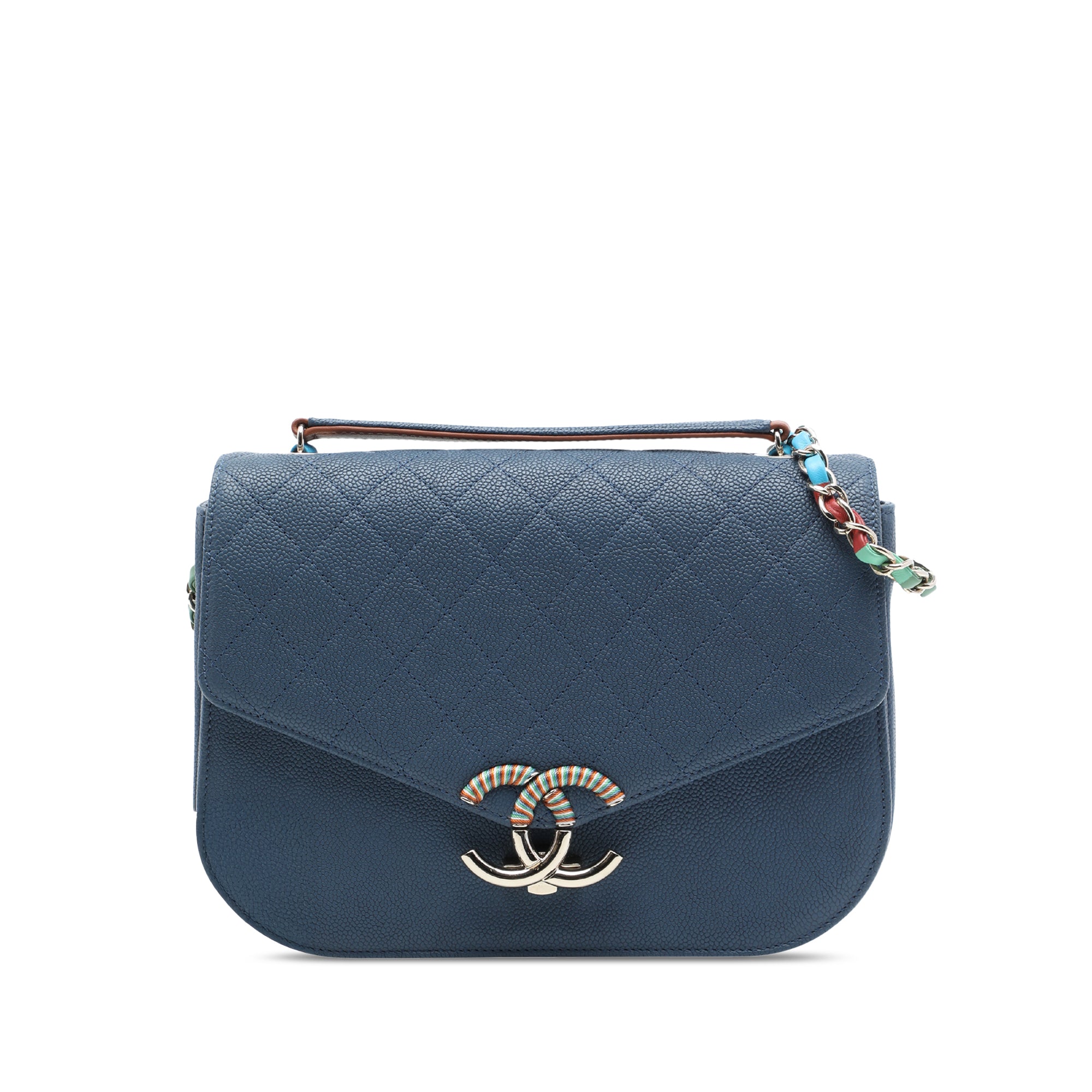Chanel Small Caviar Paris Cuba Thread Around Flap - image 1