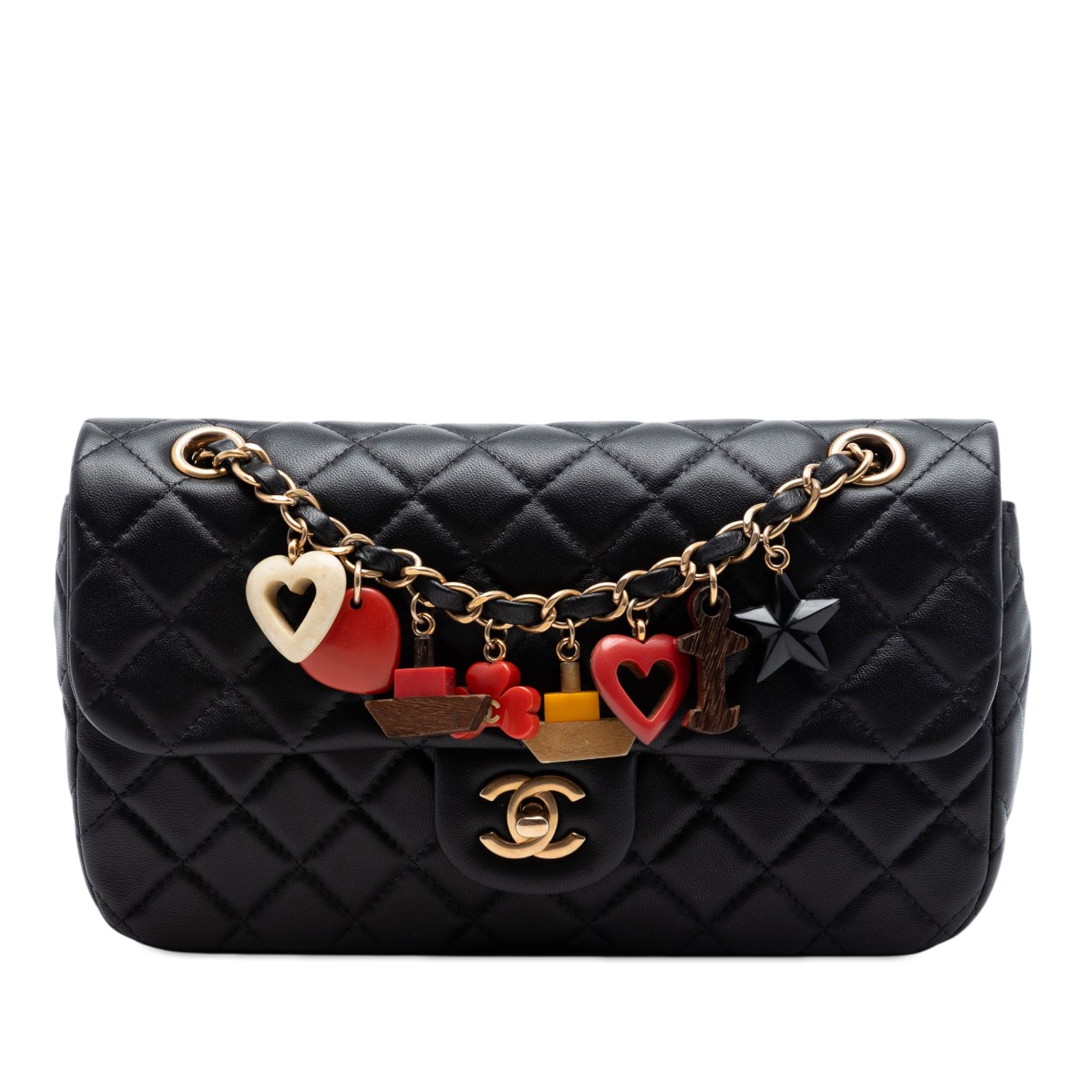 Chanel Medium Quilted Lambskin Cruise Charm Single Flap - image 1