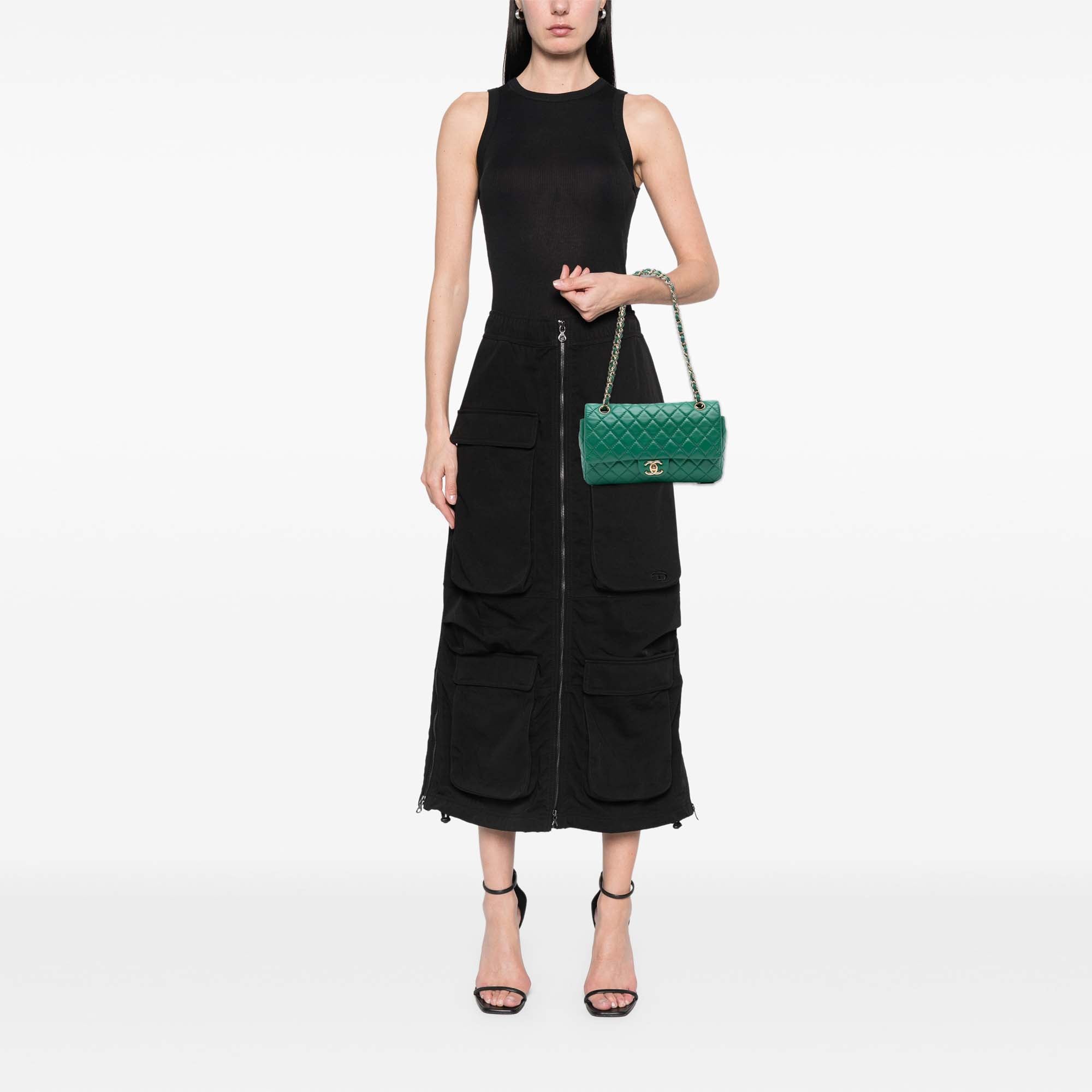 Chanel Medium Classic Lambskin Double Flap - image 10
