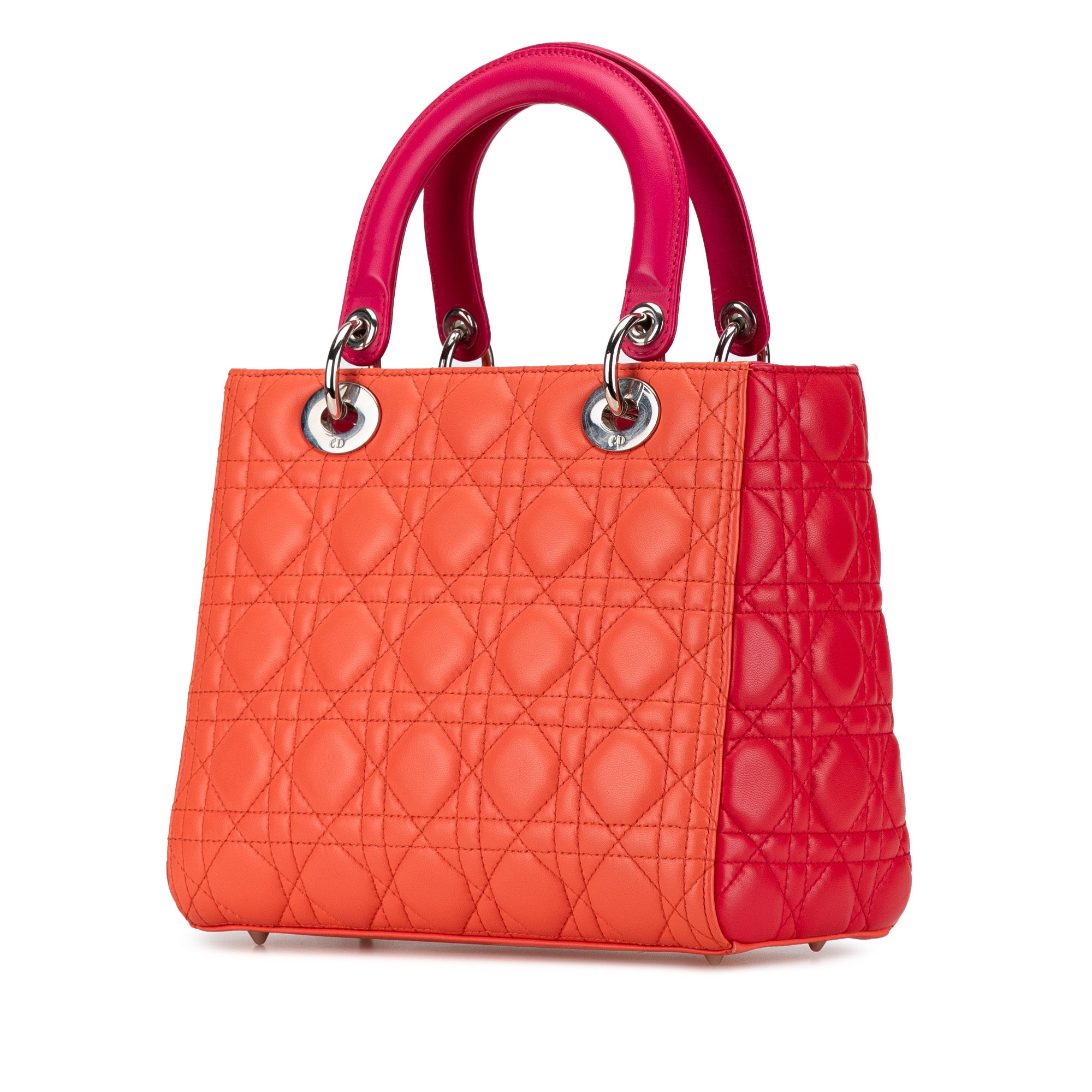 Dior Medium Bicolor Lambskin Cannage Lady Dior - image 2