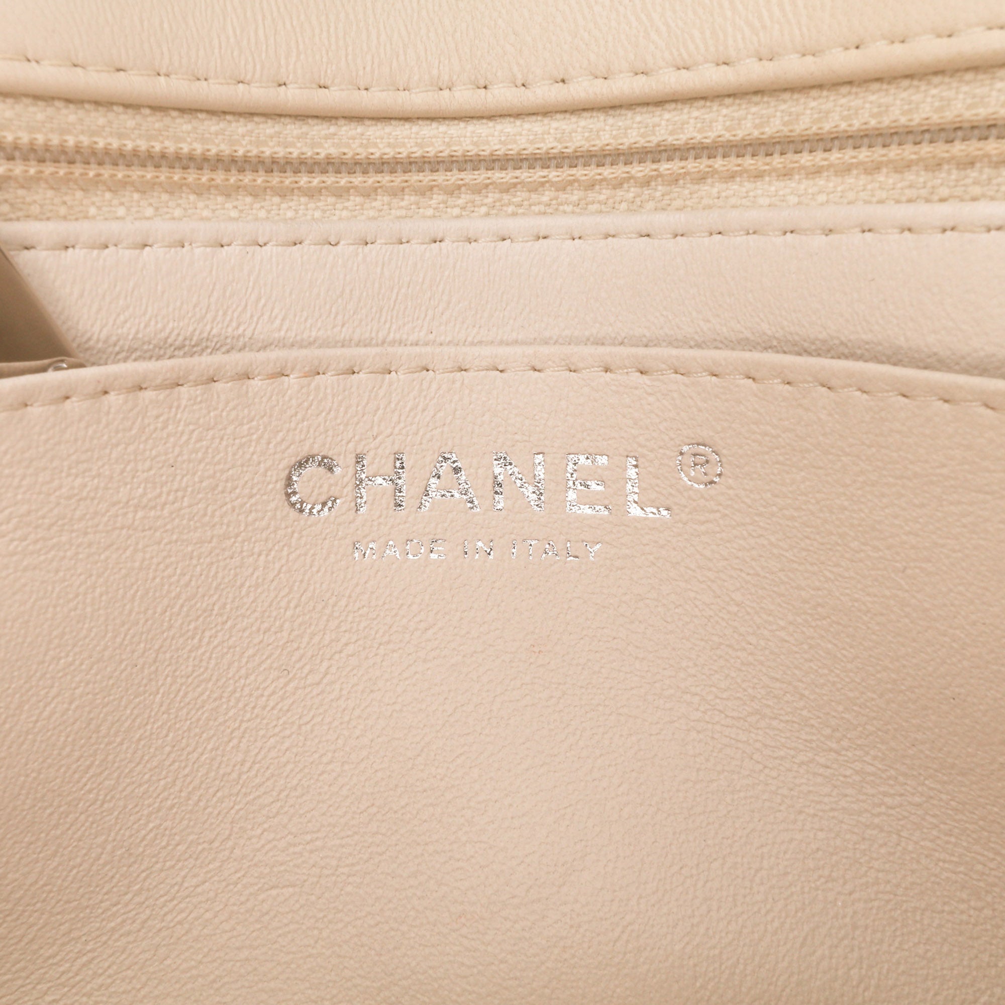 Chanel Mini Square Classic Chevron Lambskin Single Flap - image 5