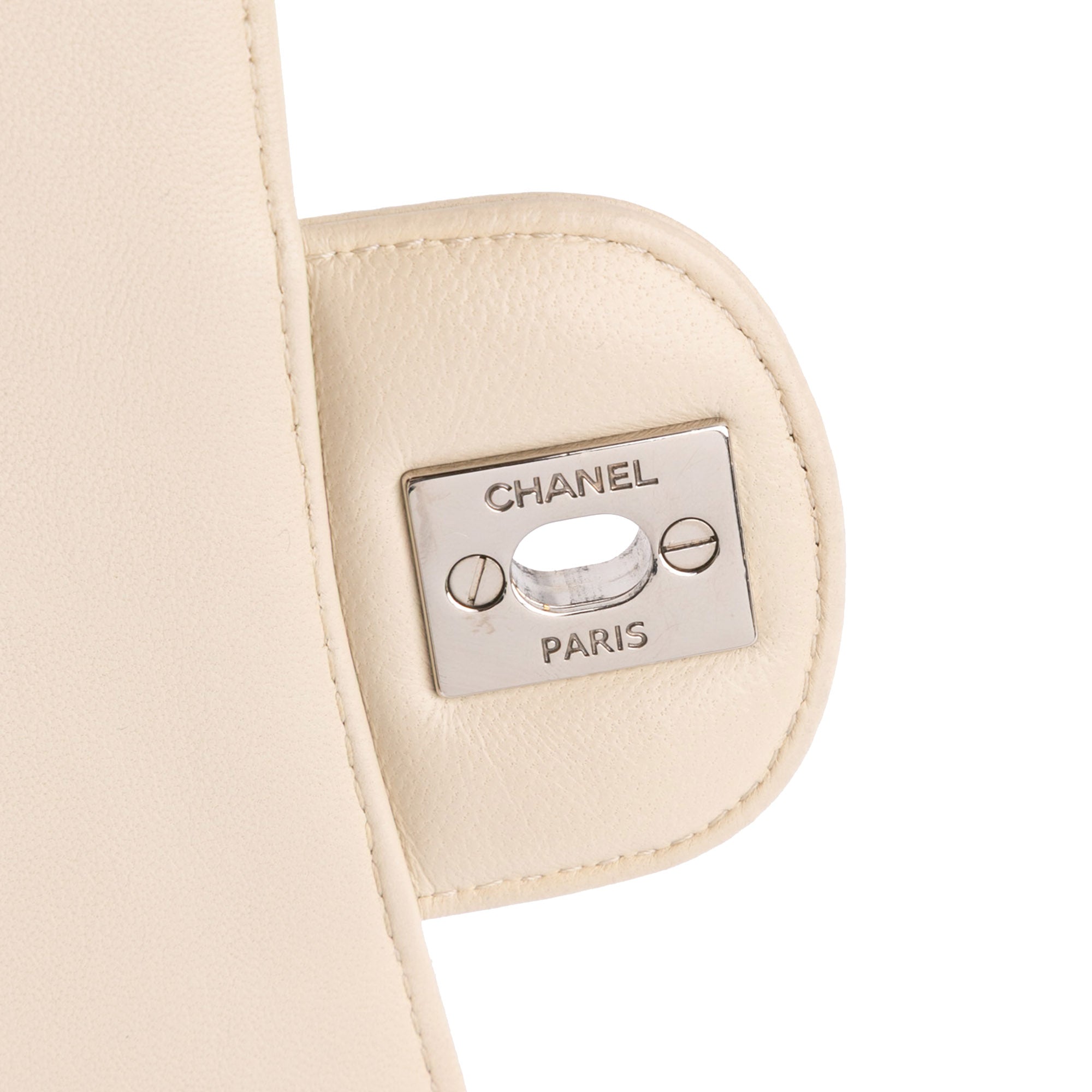Chanel Mini Square Classic Chevron Lambskin Single Flap - image 7