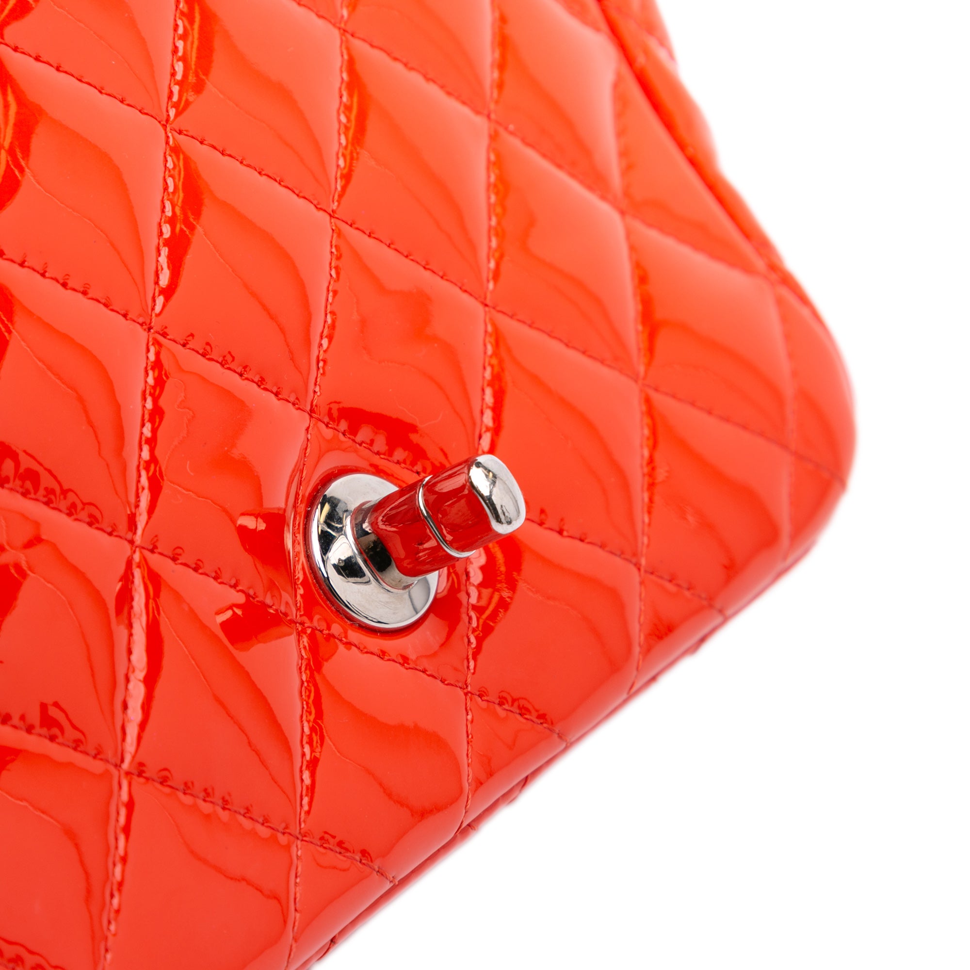 Chanel Mini Square Classic Patent Single Flap - image 7