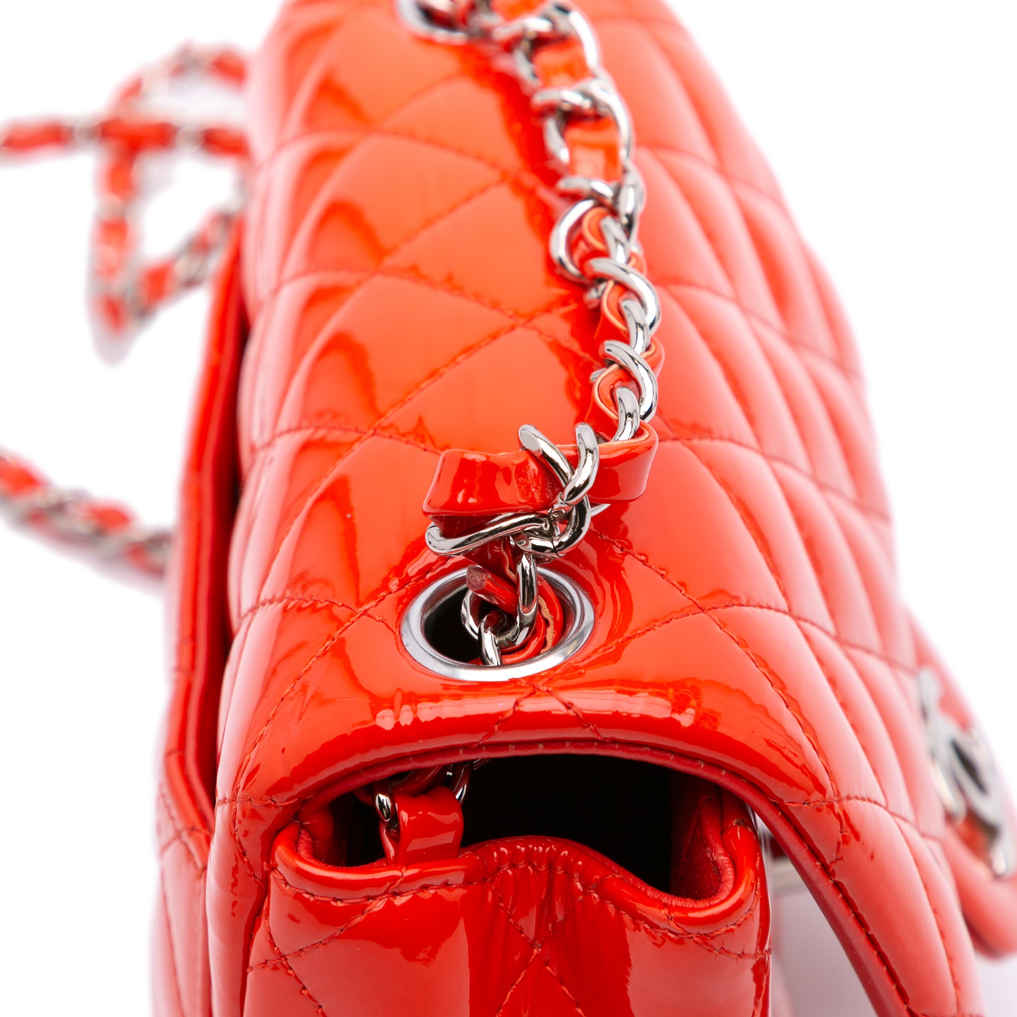 Chanel Mini Square Classic Patent Single Flap - image 8