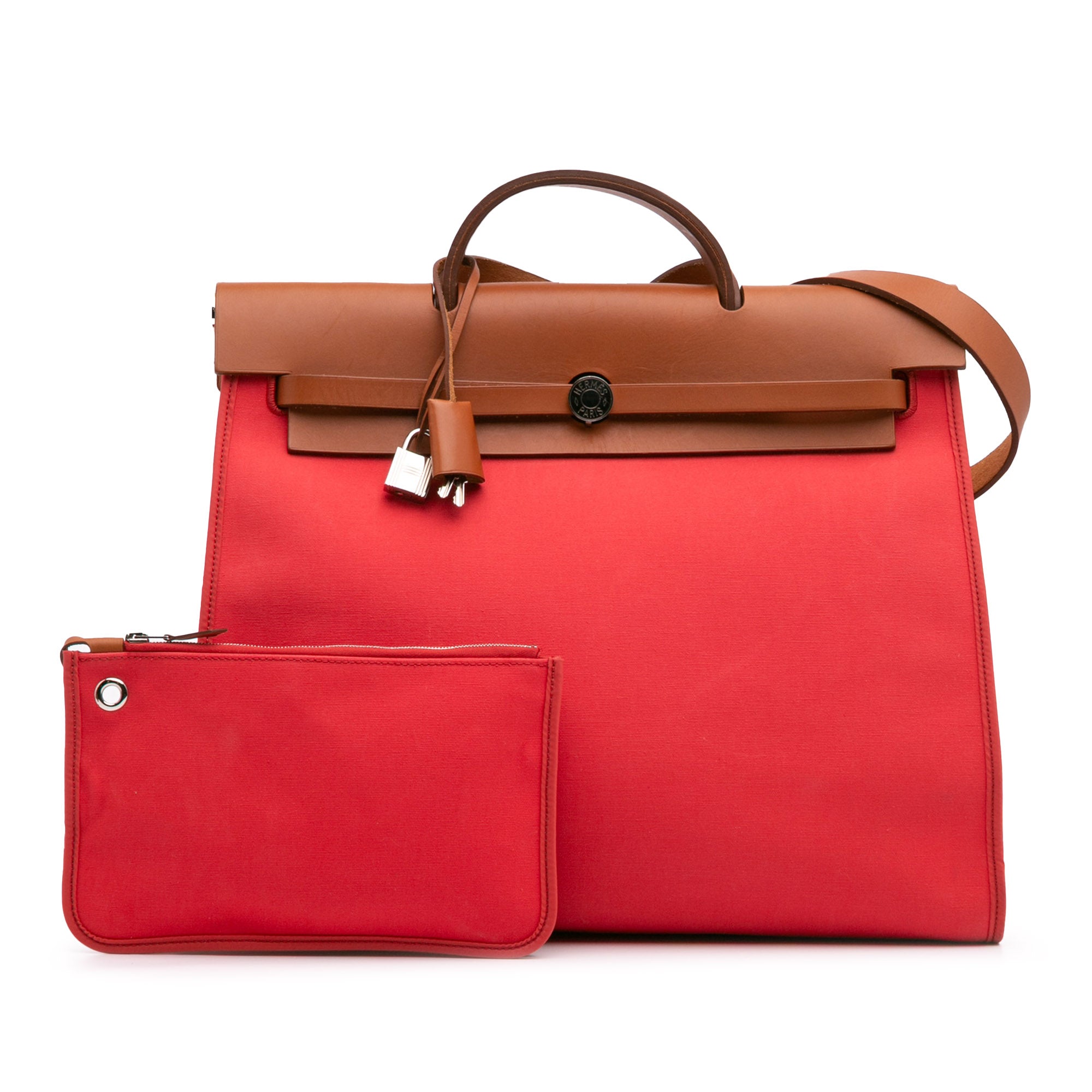 Hermès Toile Herbag Zip 39 - image 12