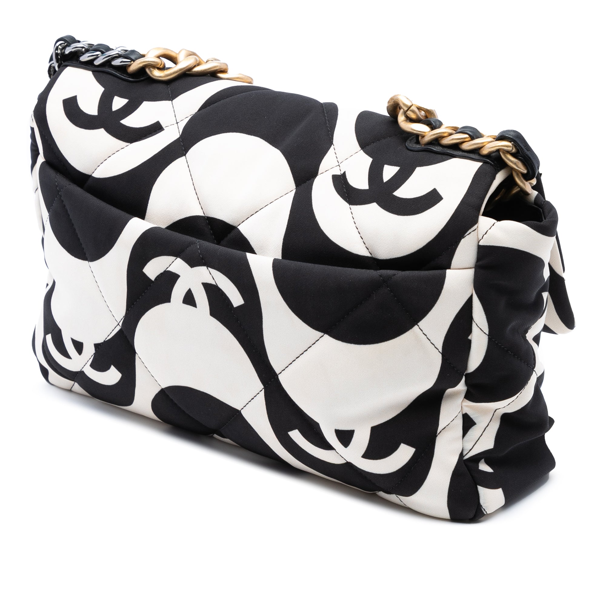 Chanel Large Printed Silk 19 Flap - image 2