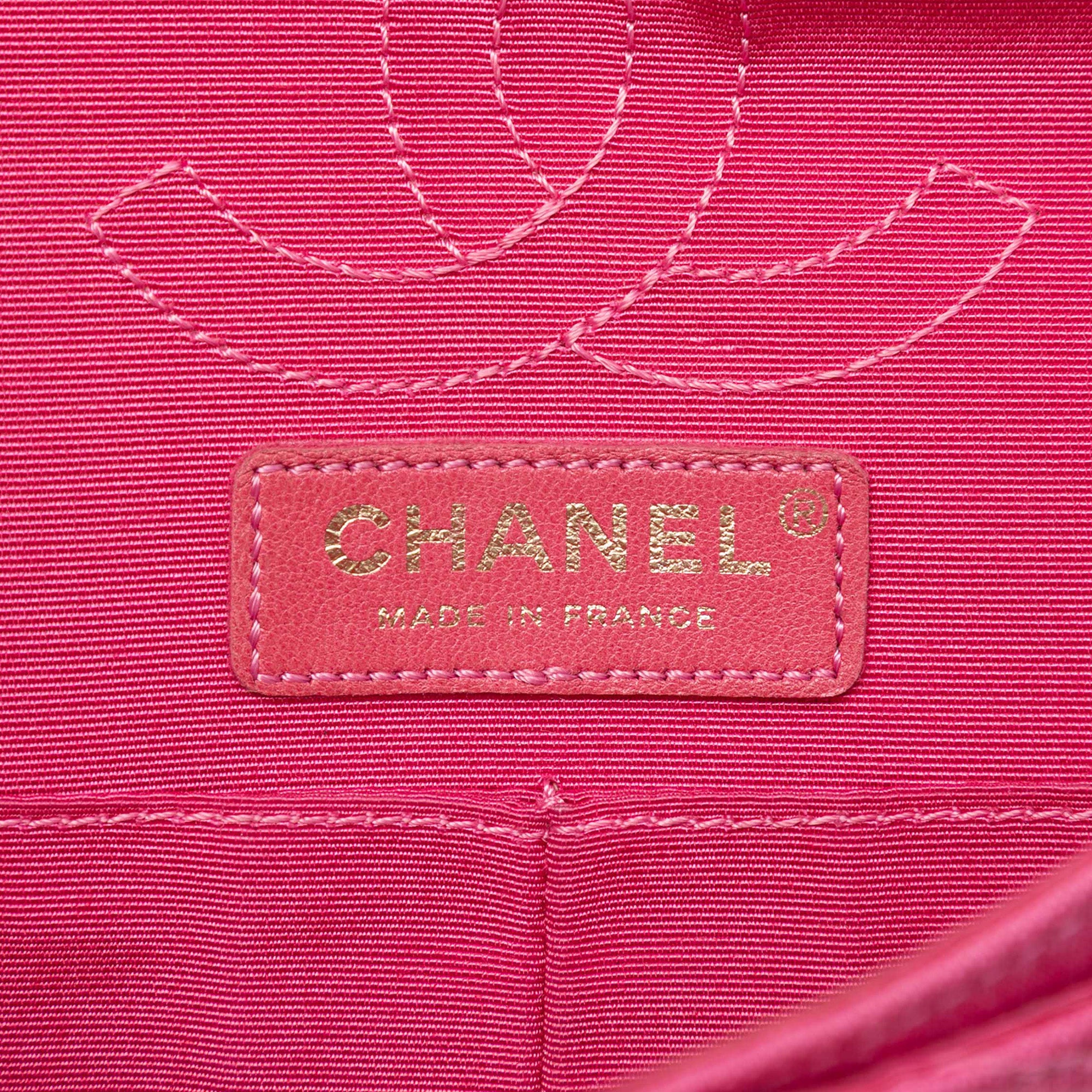 Chanel Croc Quilted Jersey Reissue 2.55 East West Double Flap - image 5