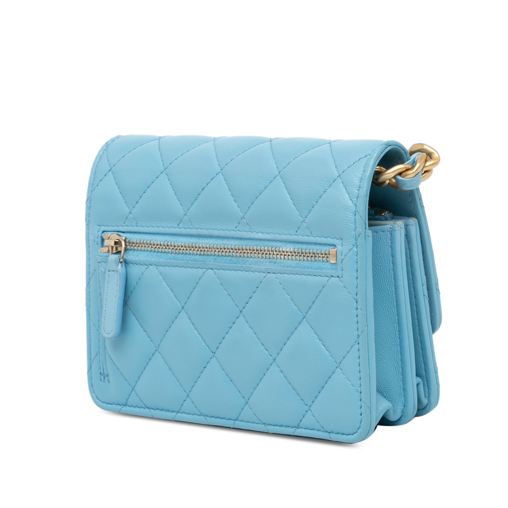 Chanel Quilted Lambskin Candy Chain Wallet - image 2