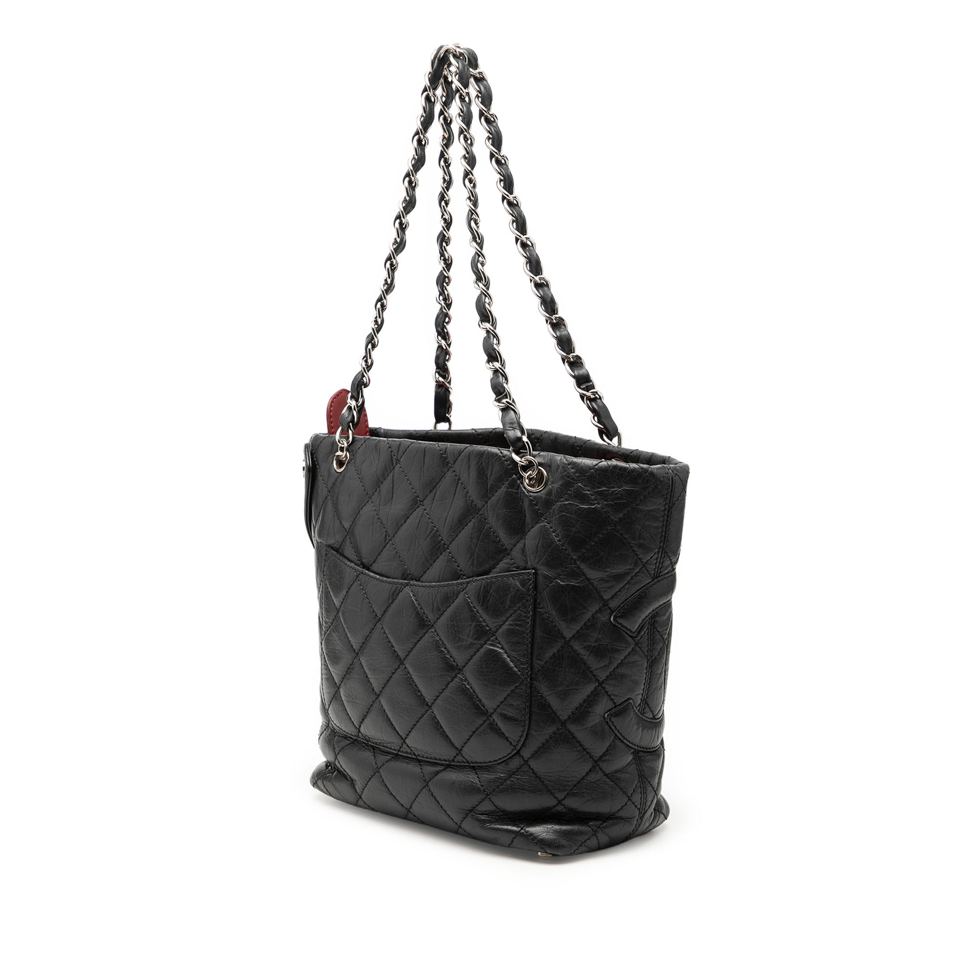 Chanel Small Quilted Aged Calfskin Cotton Club Tote - image 2