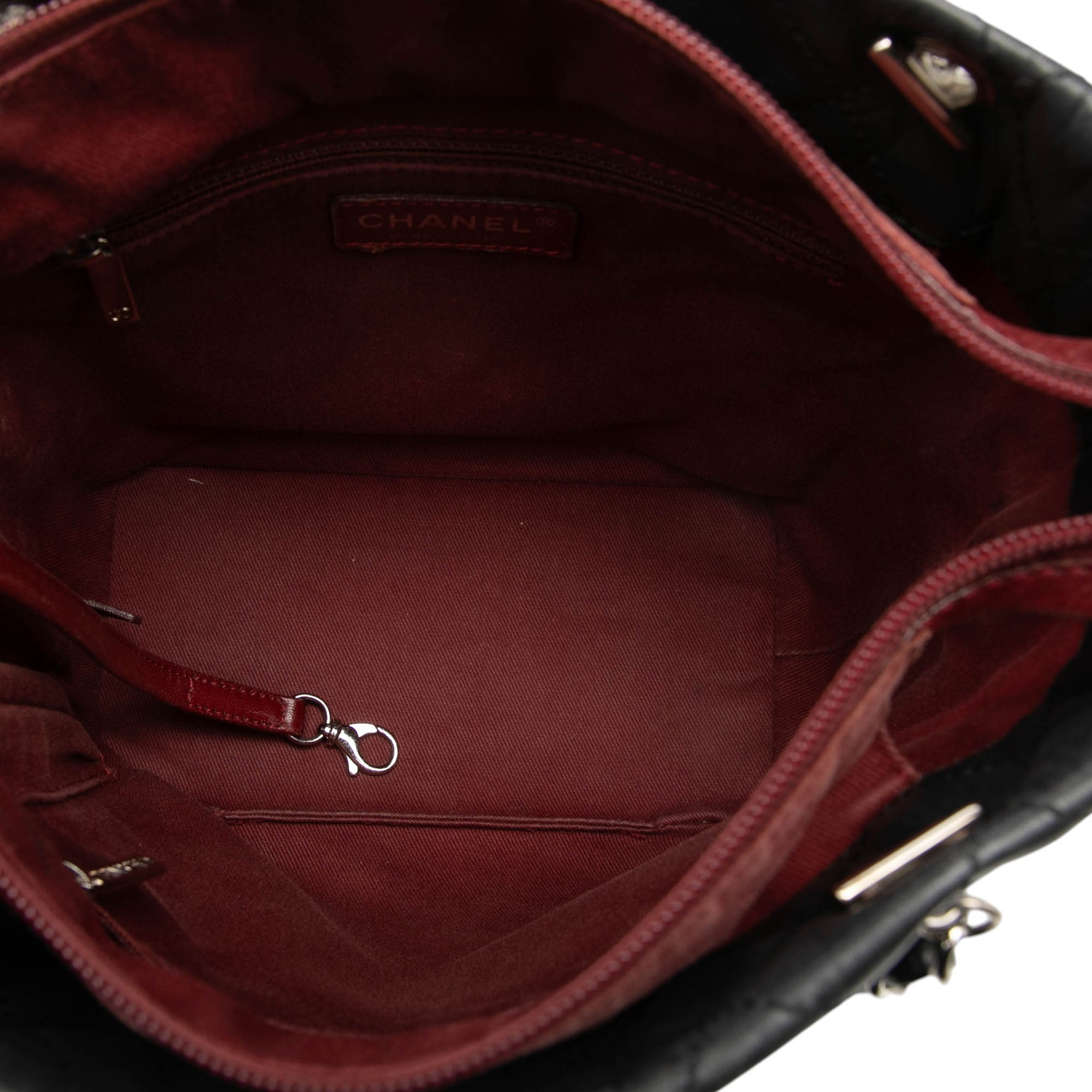 Chanel Small Quilted Aged Calfskin Cotton Club Tote - image 4