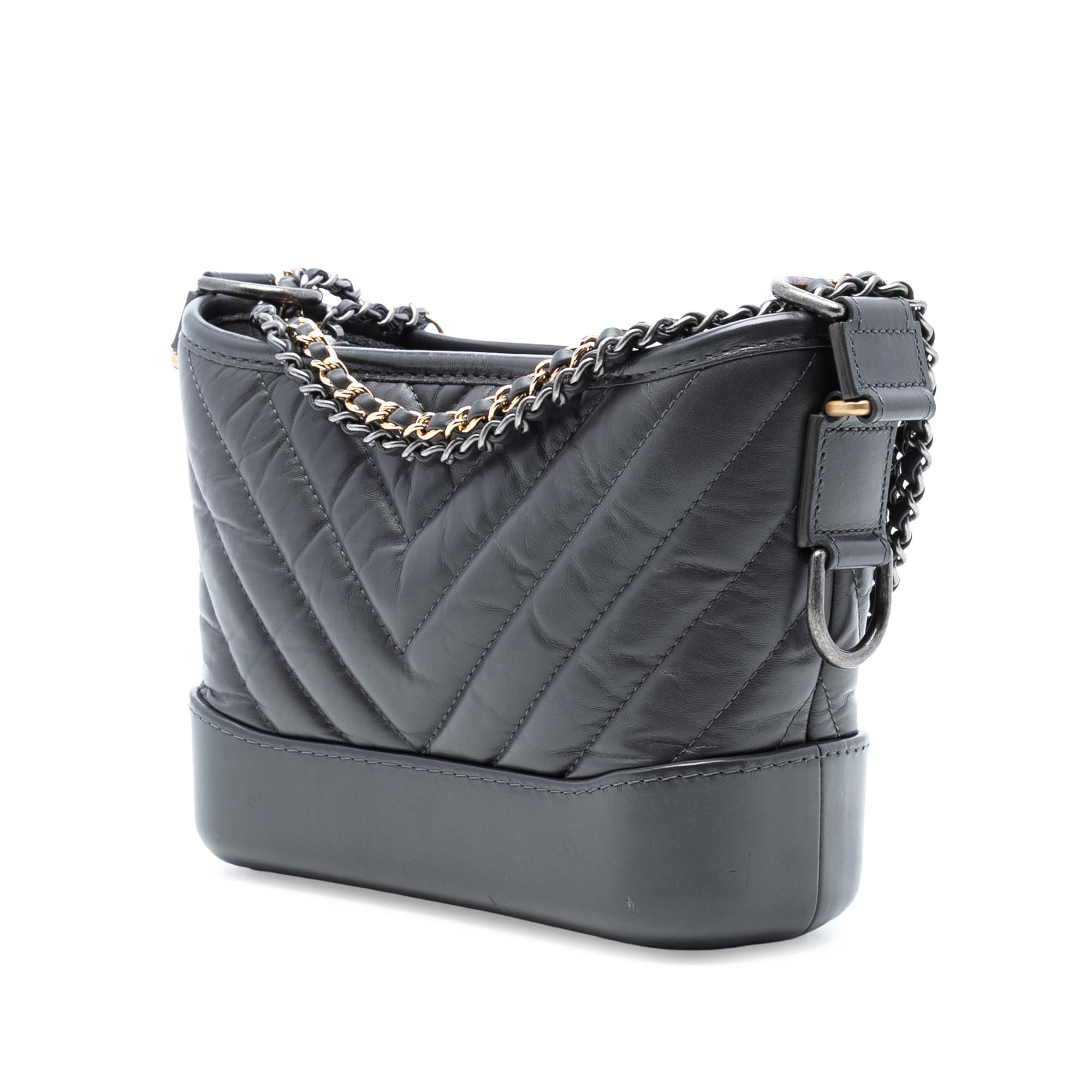 Chanel Small Chevron Aged Calfskin Gabrielle Hobo - image 2