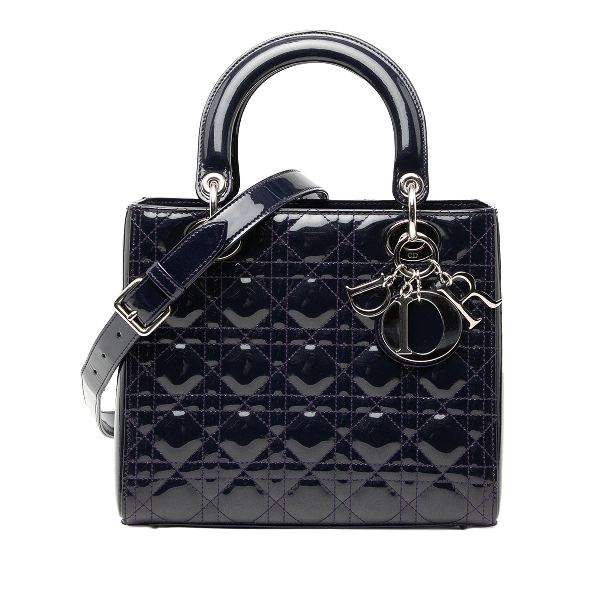 Dior Medium Patent Cannage Lady Dior - image 1