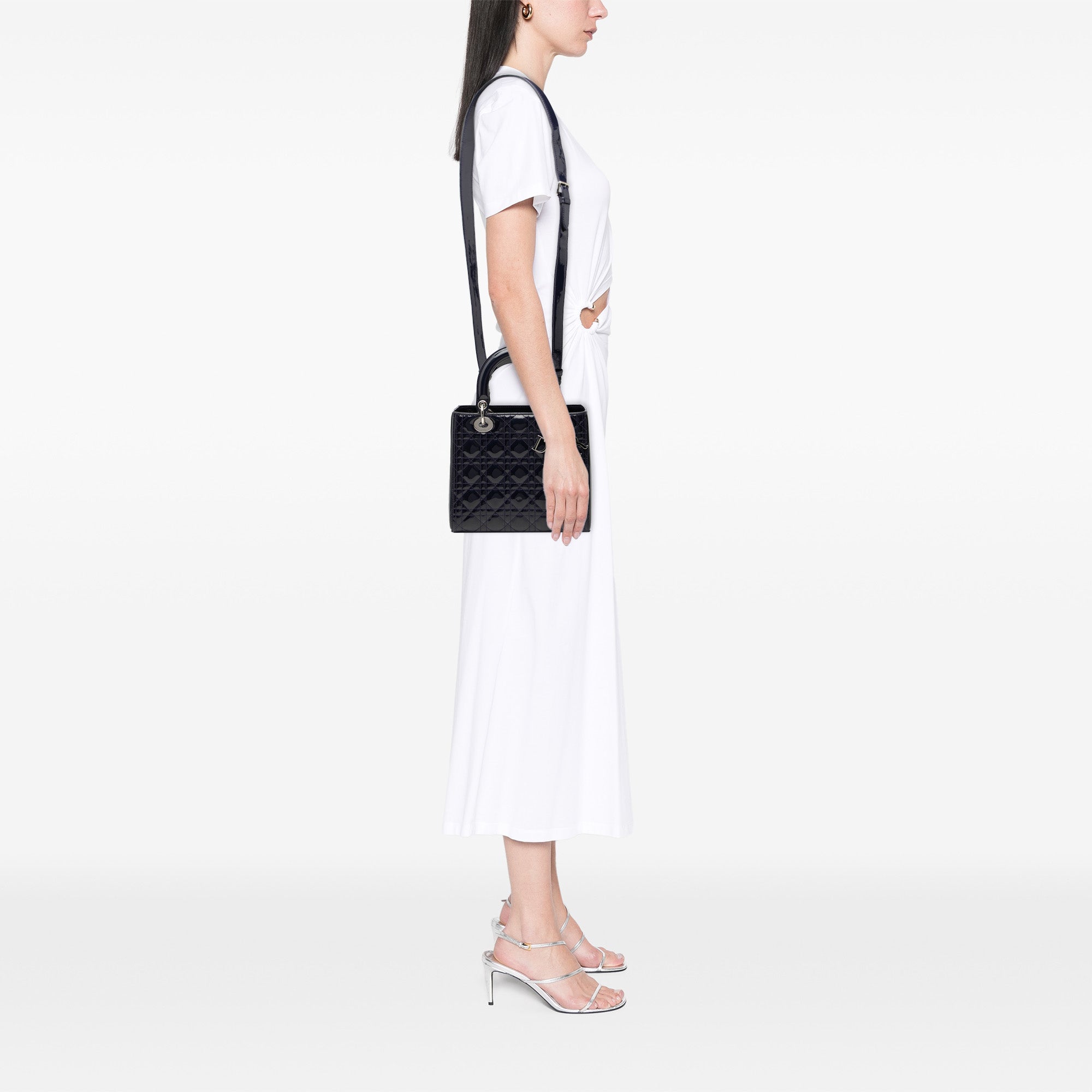 Dior Medium Patent Cannage Lady Dior - image 7