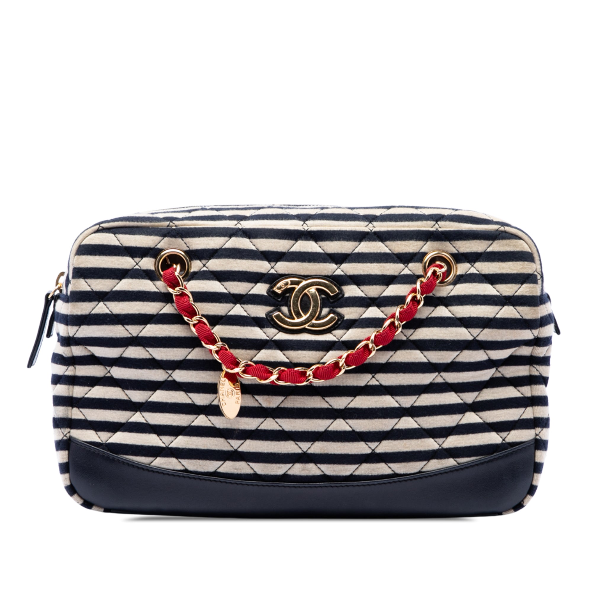 Chanel Quilted Jersey and Lambskin Coco Sailor Camera Bag - image 1