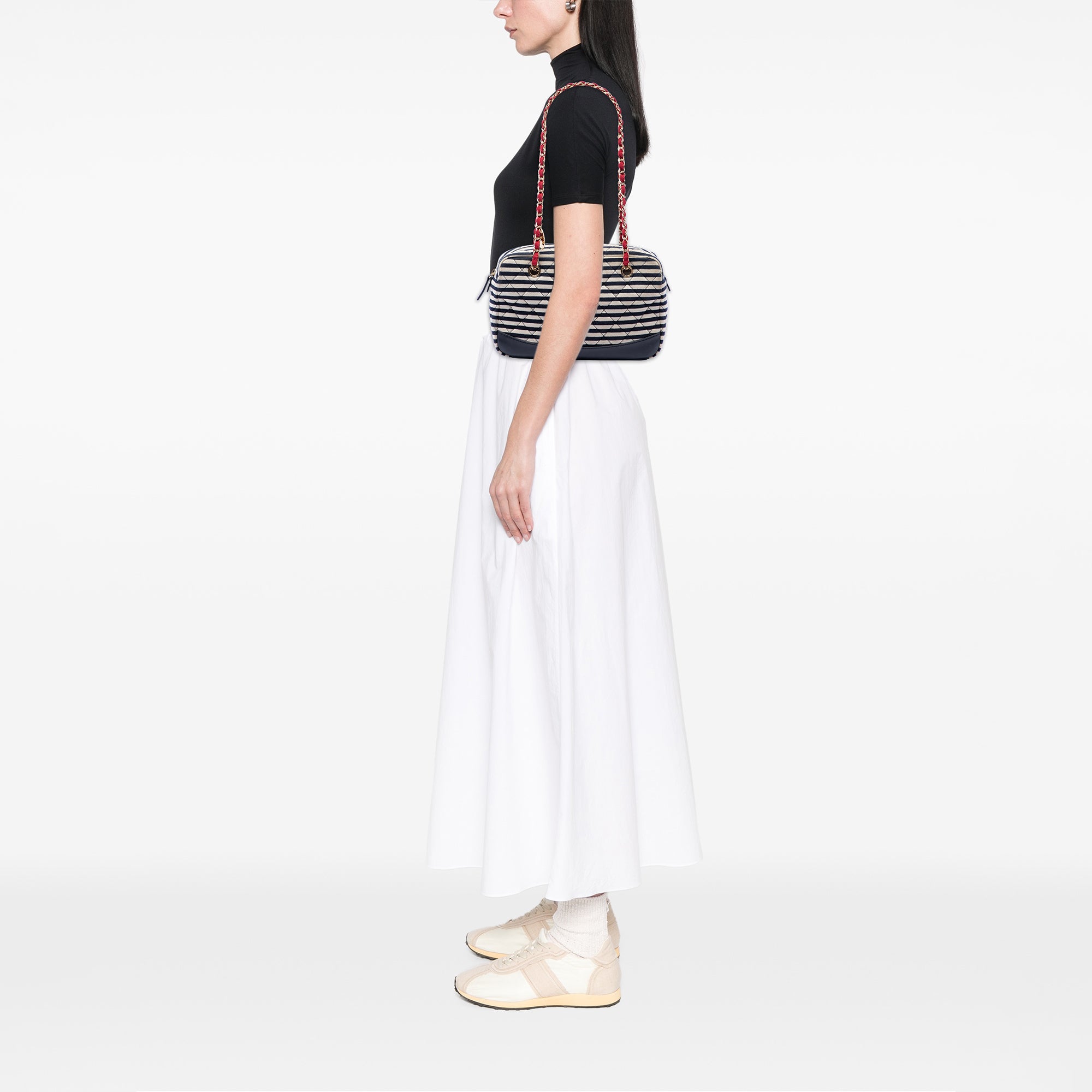 Chanel Quilted Jersey and Lambskin Coco Sailor Camera Bag - image 6