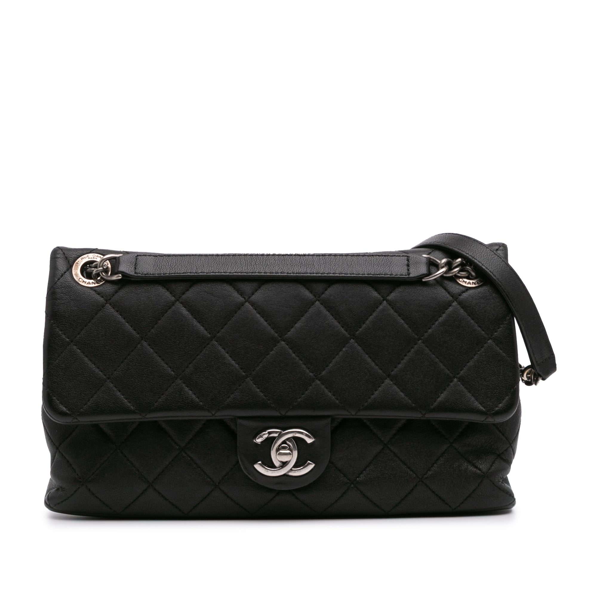 Chanel Quilted Lambskin Burgundy Rocks Flap - image 1