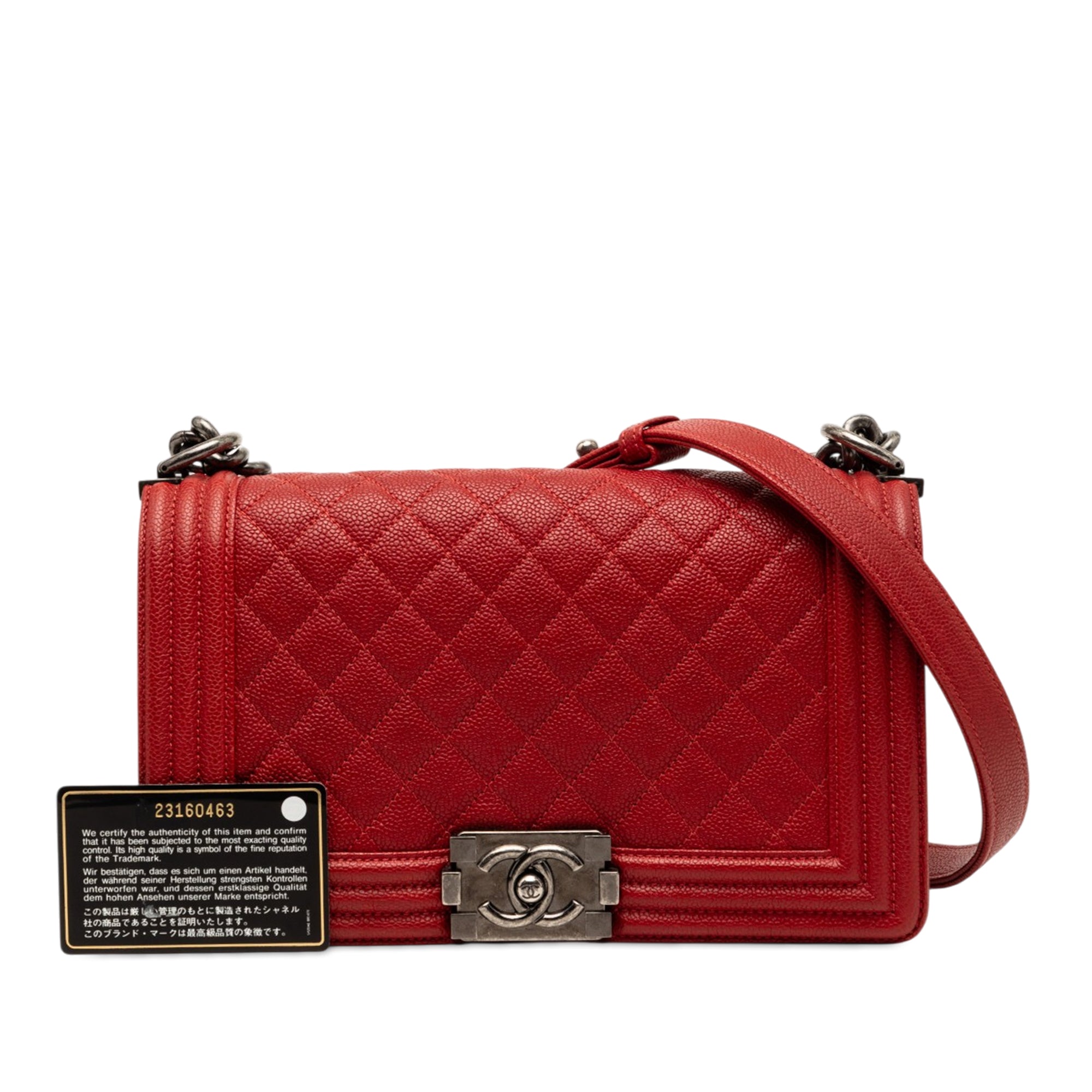 Chanel Old Medium Quilted Caviar Boy Flap - image 9