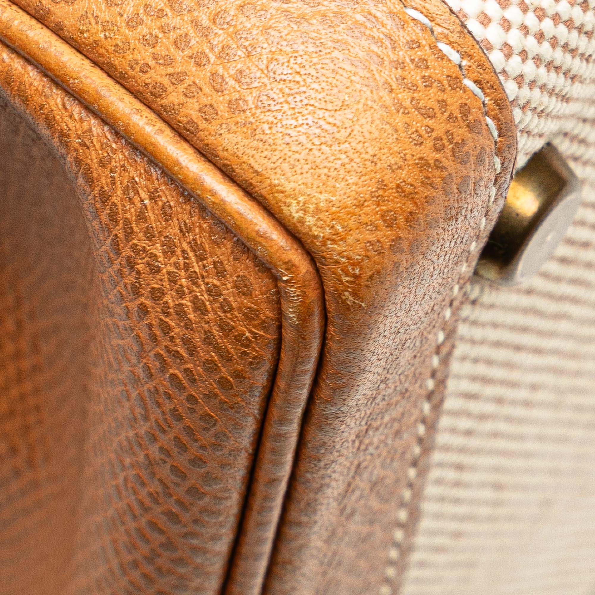 Hermès Toile H and Courchevel Kelly Retourne 35 - image 8